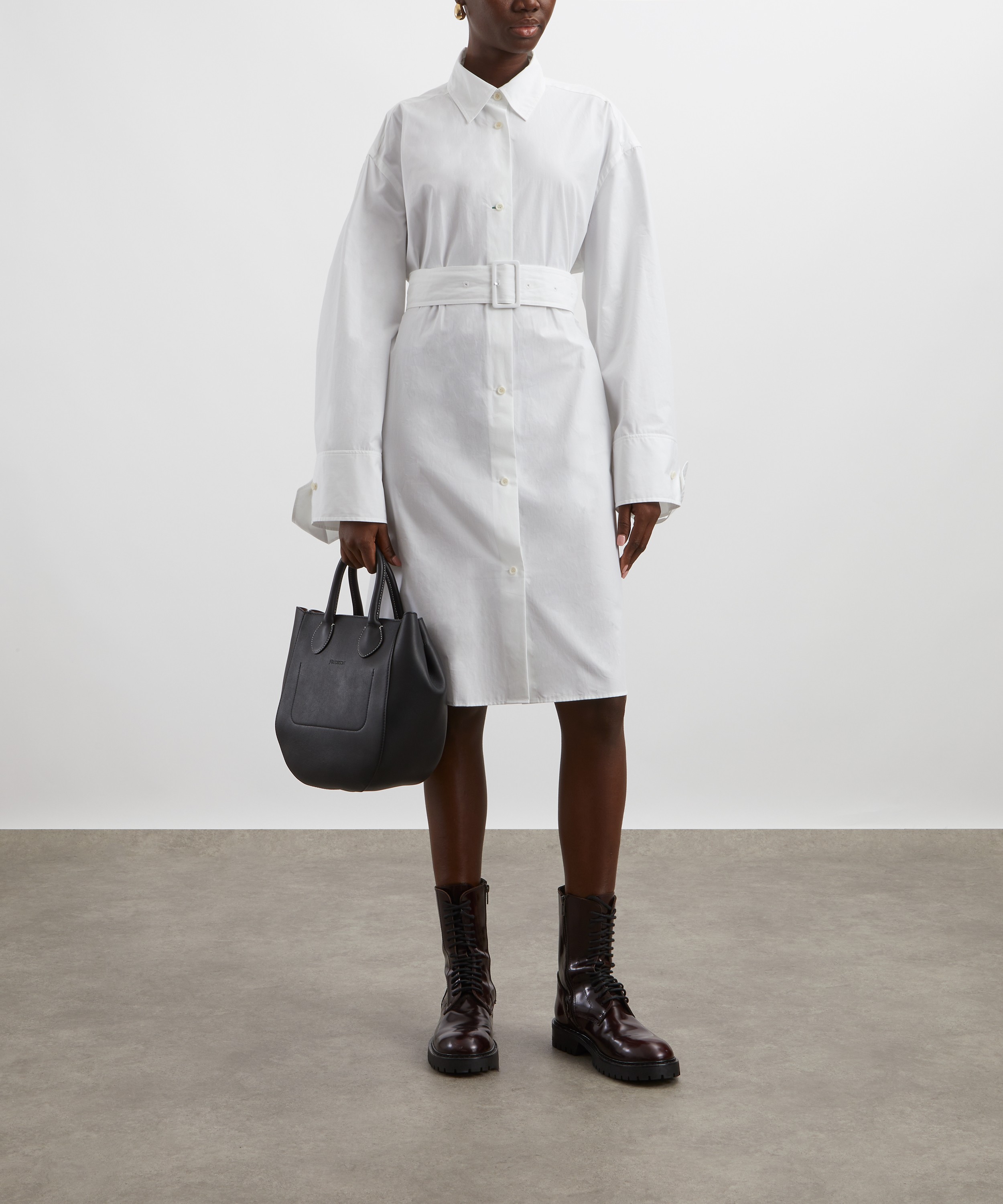 JW Anderson - Double Wrap Cotton Trench Dress image number 1