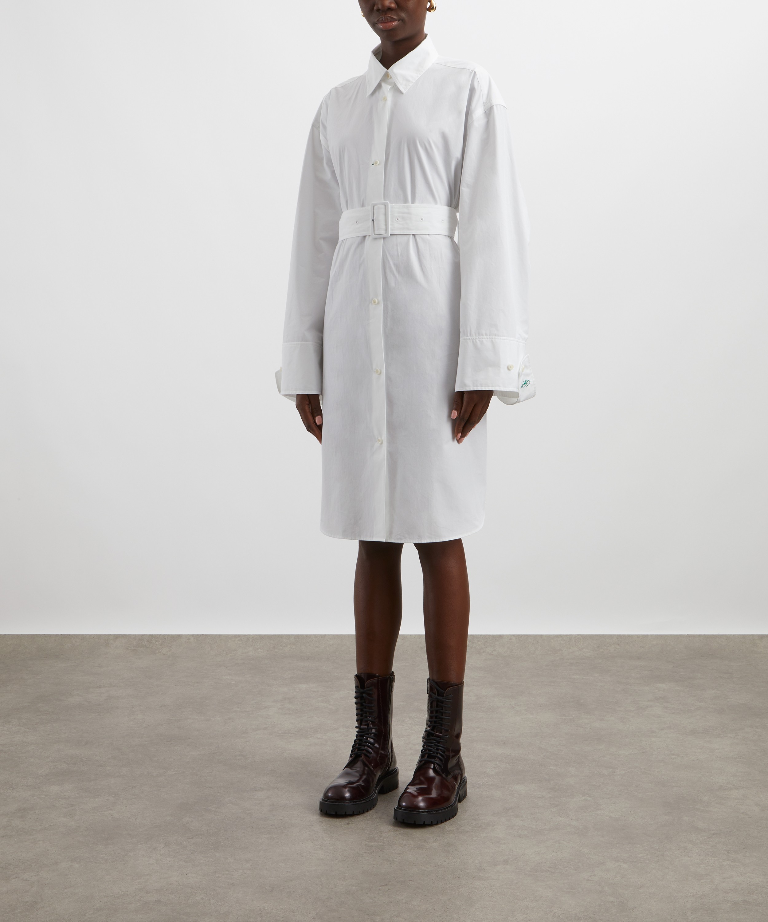 JW Anderson - Double Wrap Cotton Trench Dress image number 2