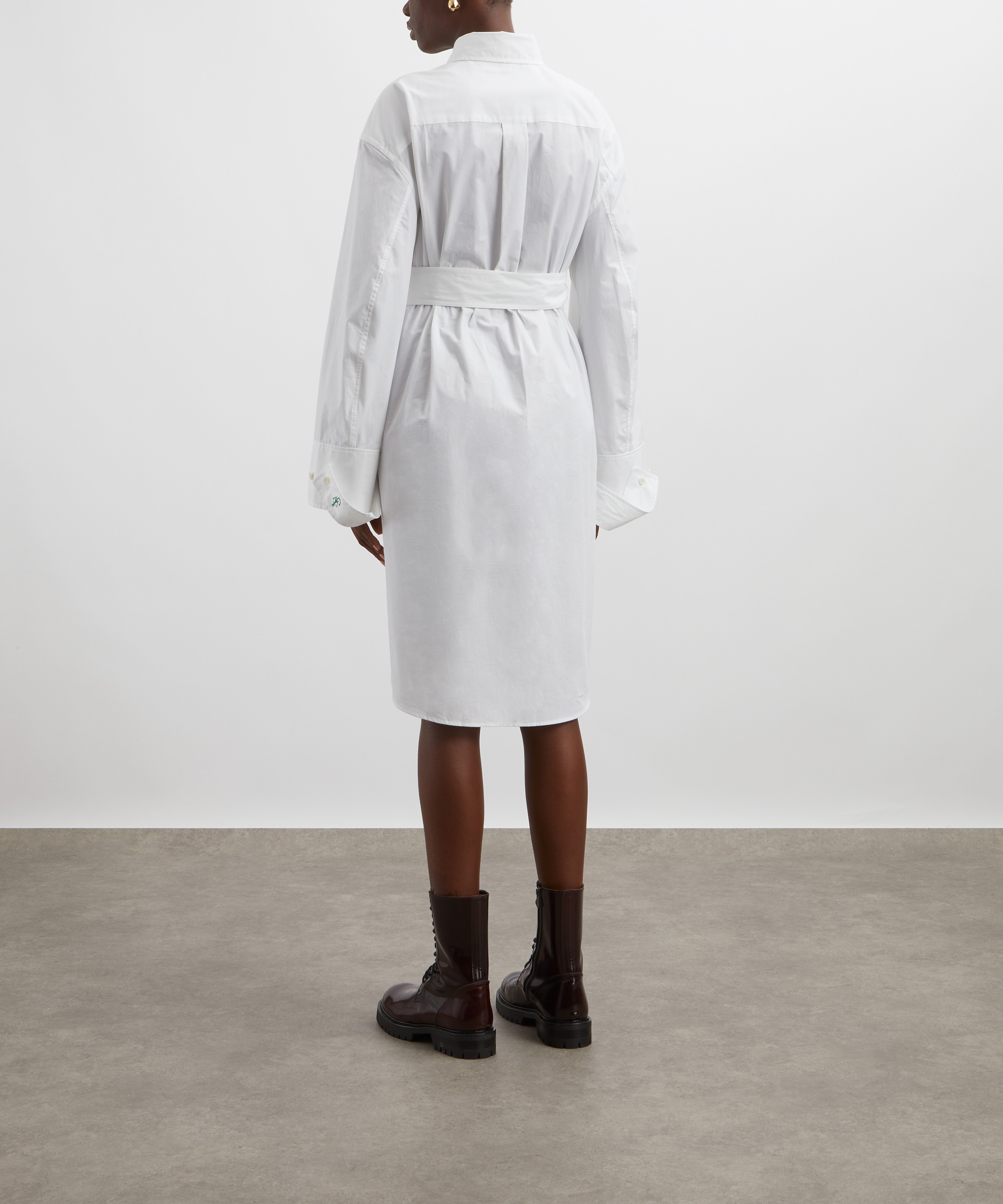 JW Anderson - Double Wrap Cotton Trench Dress image number 3