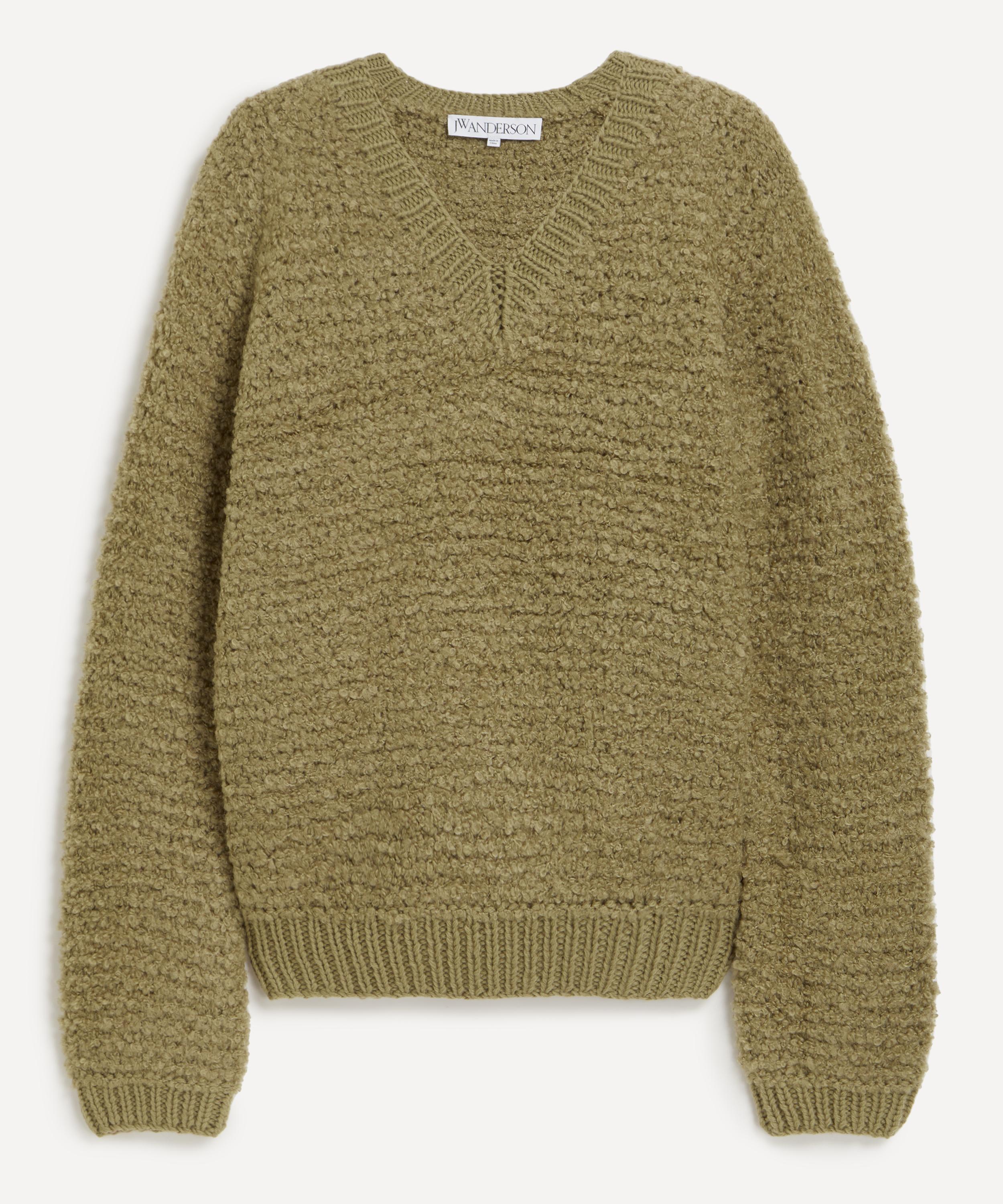 JW Anderson - Bouclé V-Neck Jumper image number 0