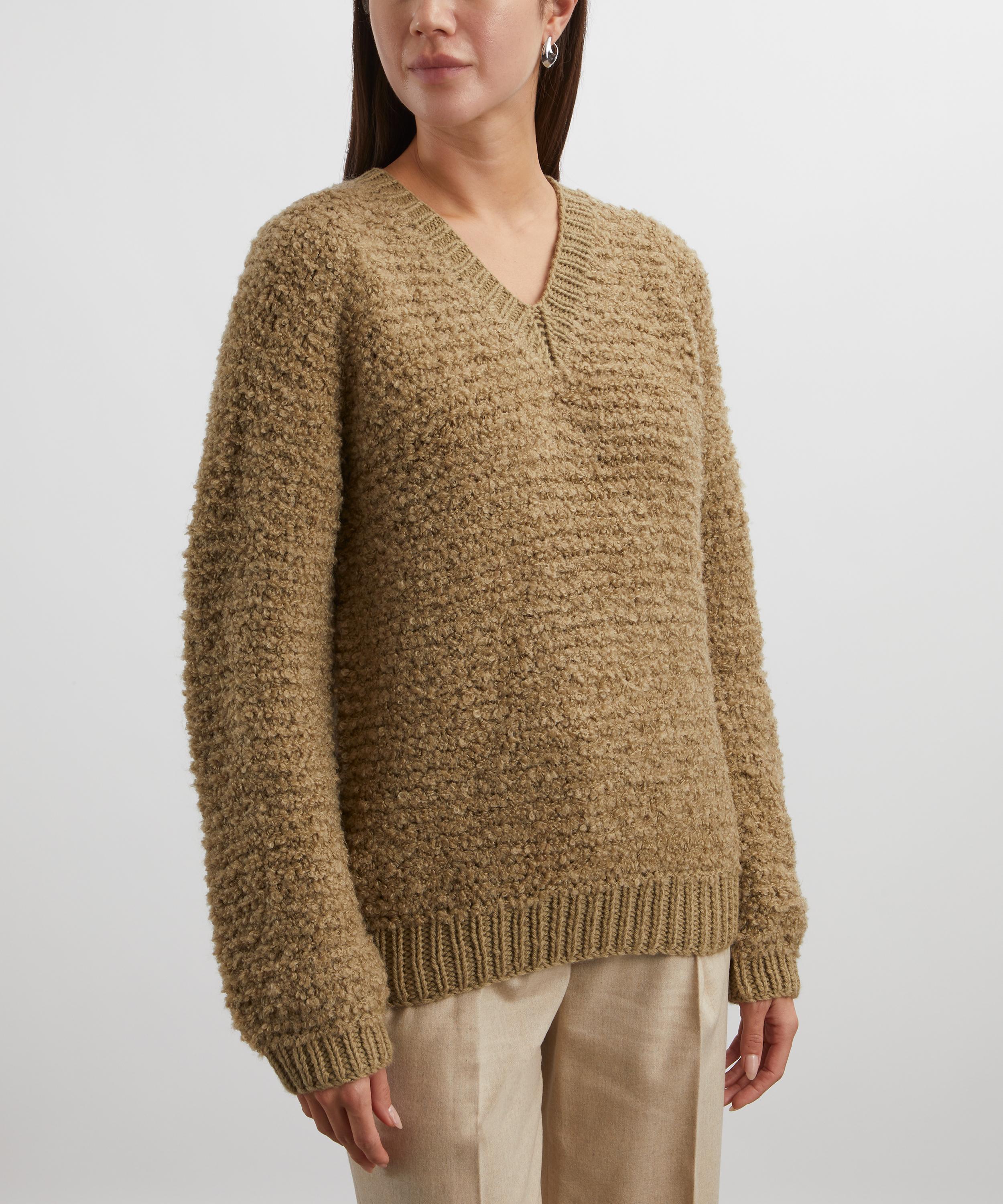 JW Anderson - Bouclé V-Neck Jumper image number 2