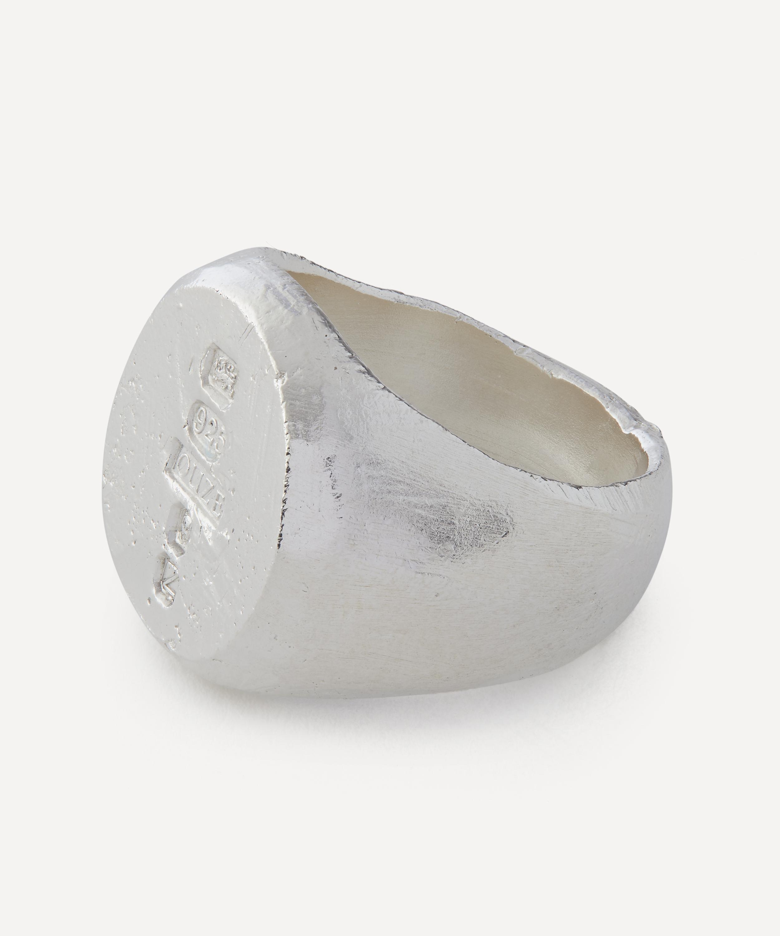 The Ouze - Sterling Silver Hallmarked Signet Ring image number 1