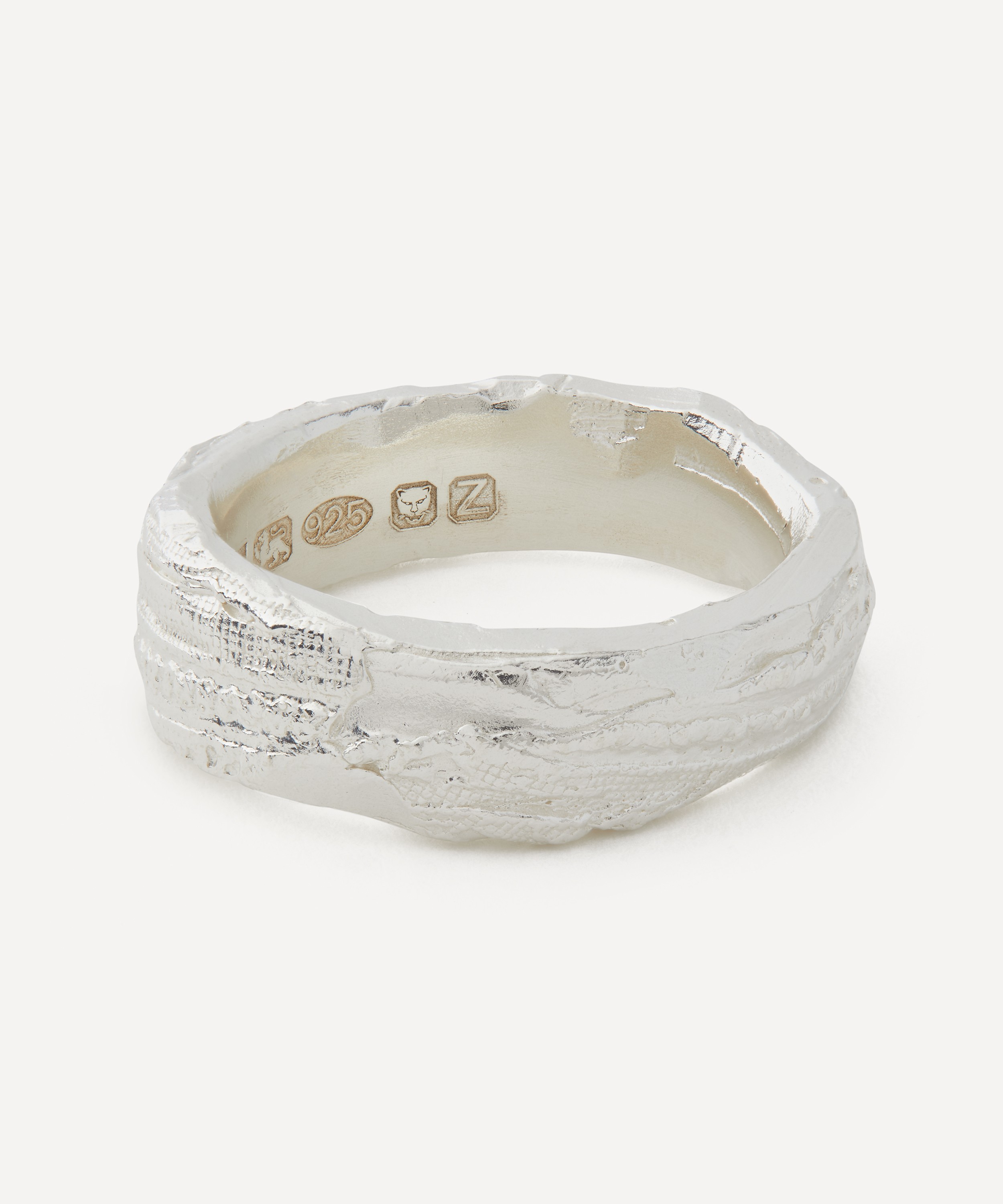 The Ouze - Sterling Silver Patch Lace Ring image number 1