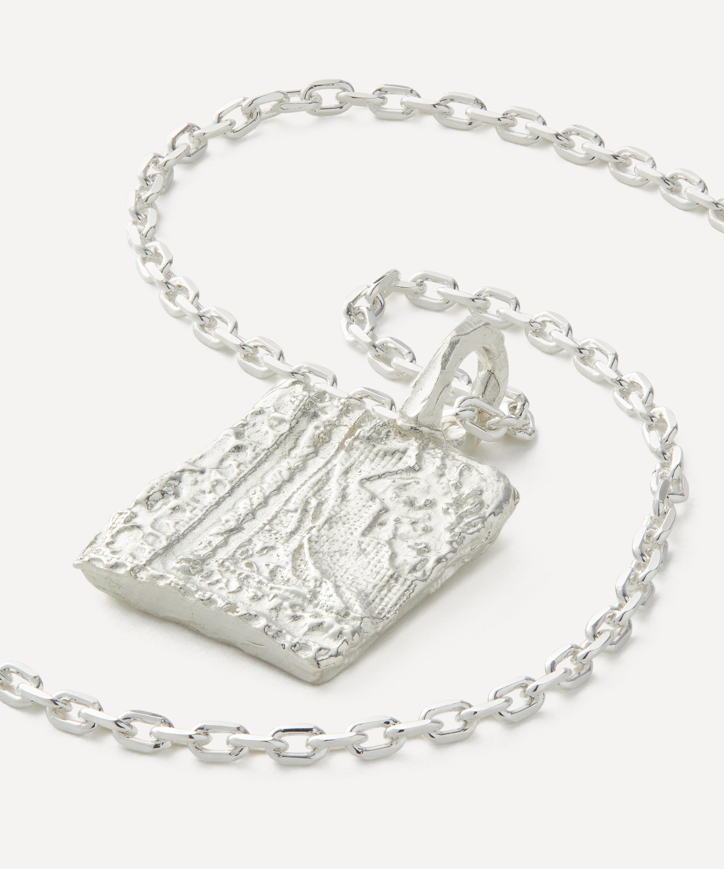 The Ouze - Sterling Silver Lace Pendant Necklace image number 1