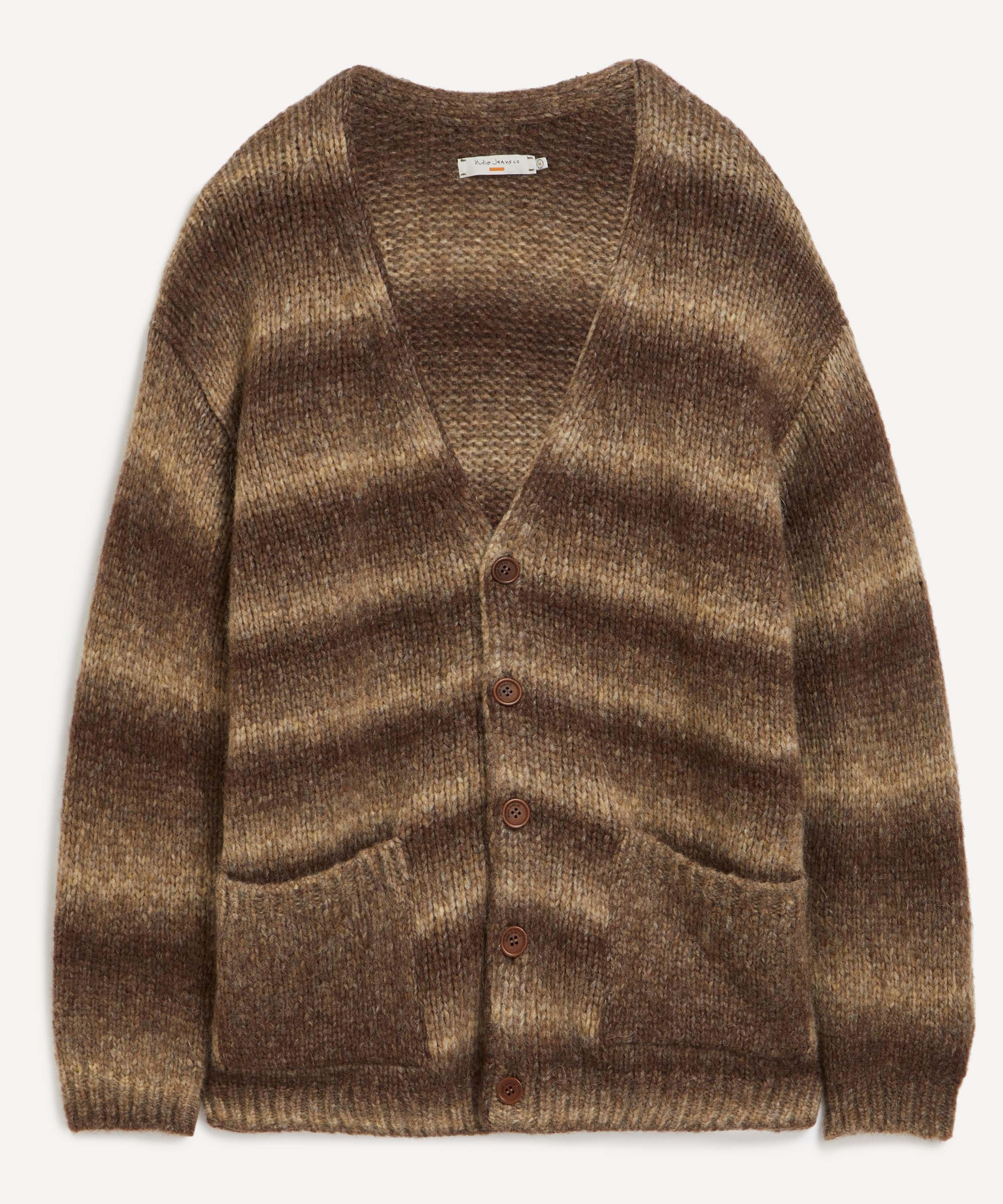 Nudie Jeans - Kent Fuzzy Striped Cardigan image number 0