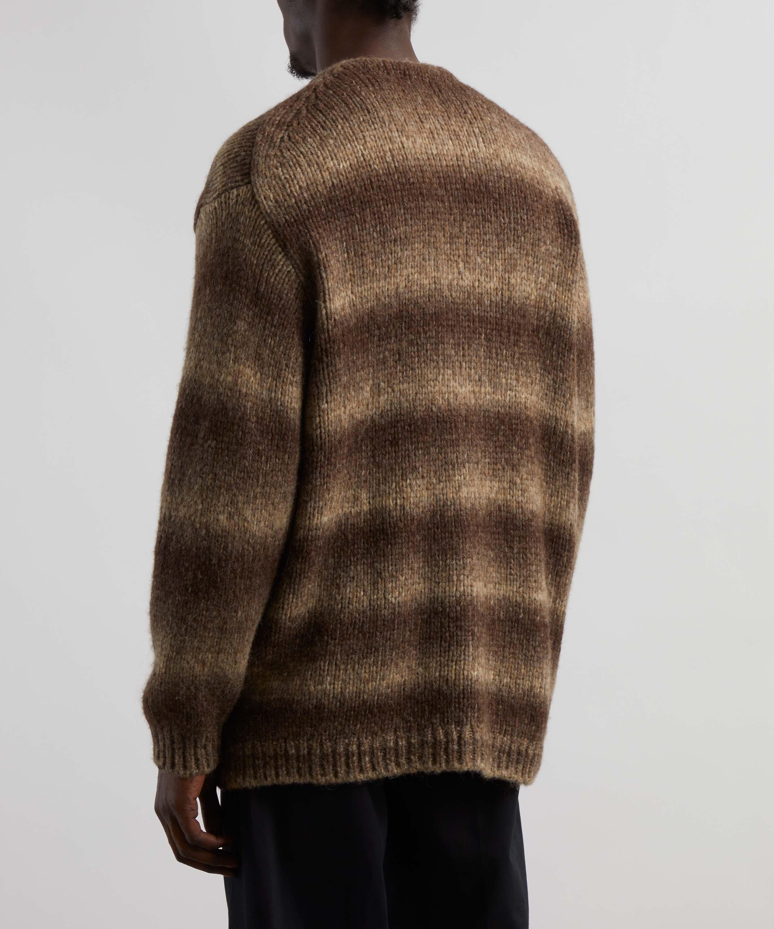 Nudie Jeans - Kent Fuzzy Striped Cardigan image number 3