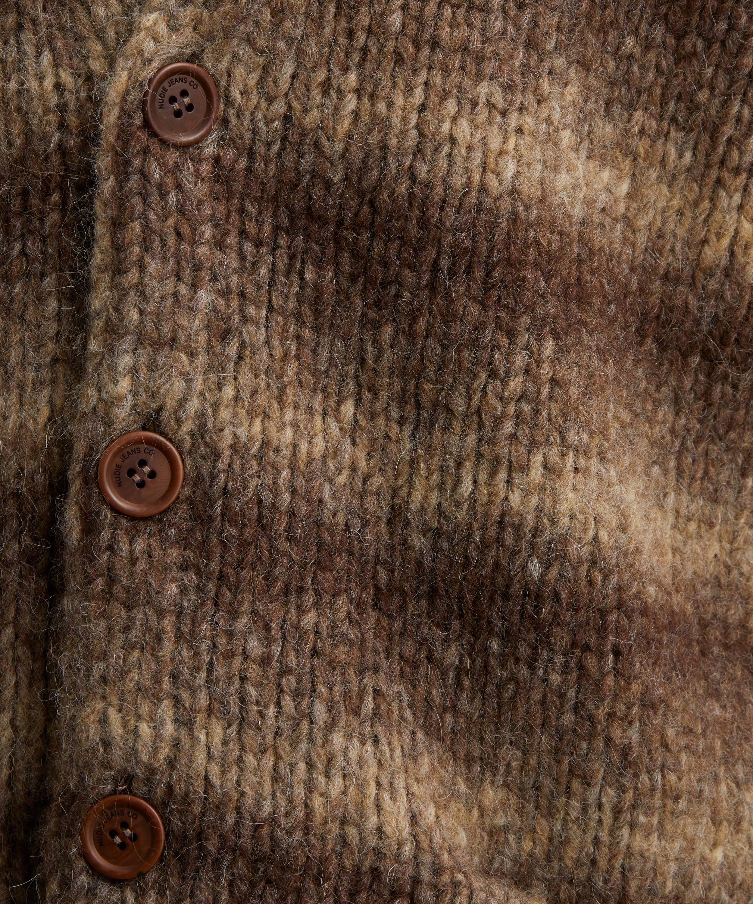 Nudie Jeans - Kent Fuzzy Striped Cardigan image number 4