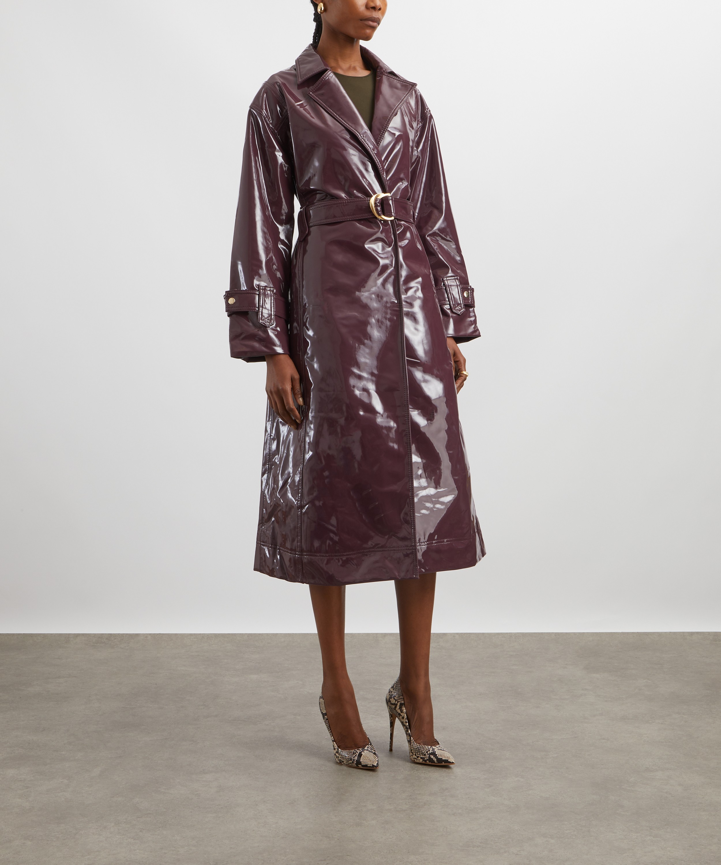 Aje - Verve Mulberry Trench Coat image number 2