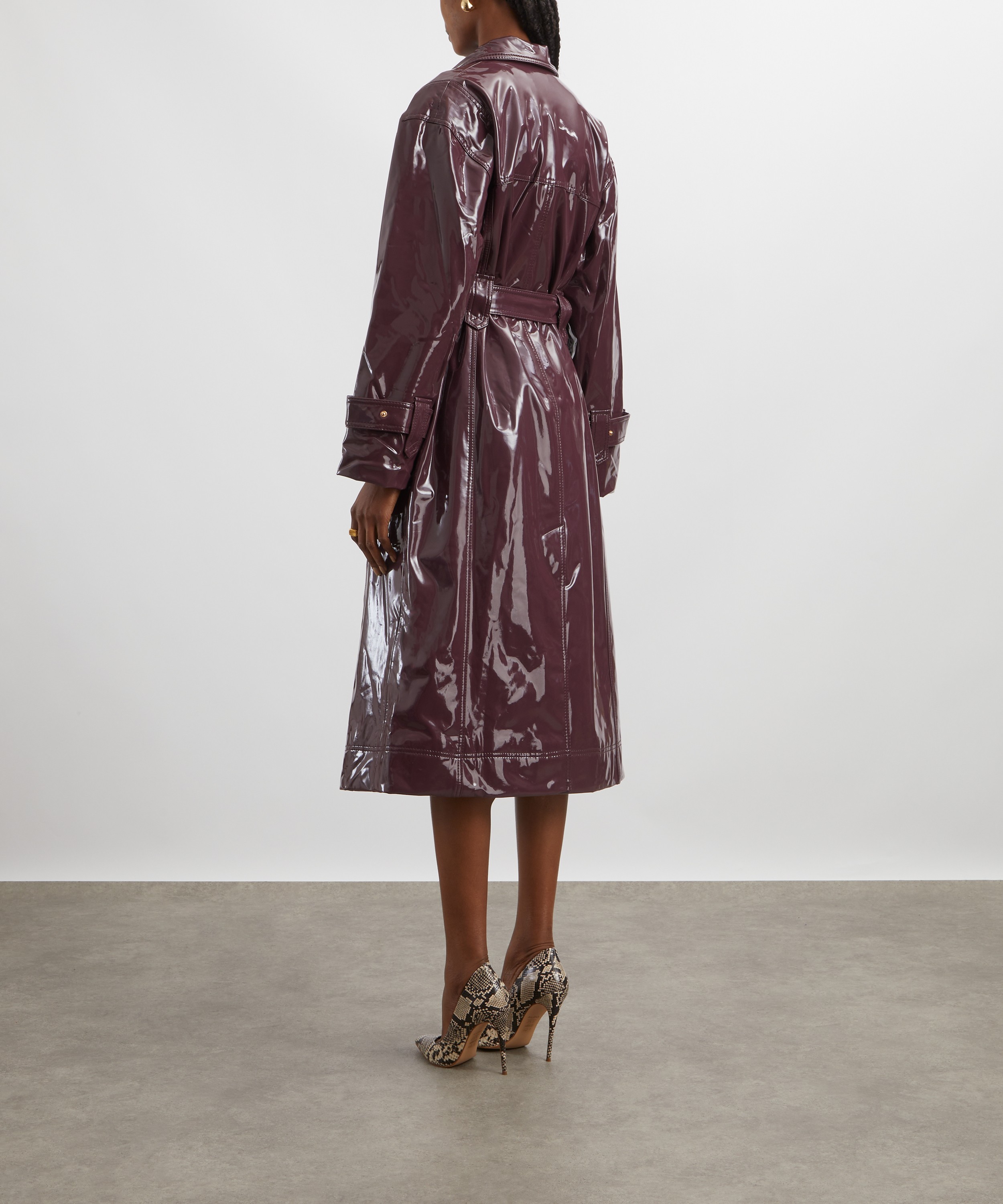 Aje - Verve Mulberry Trench Coat image number 3