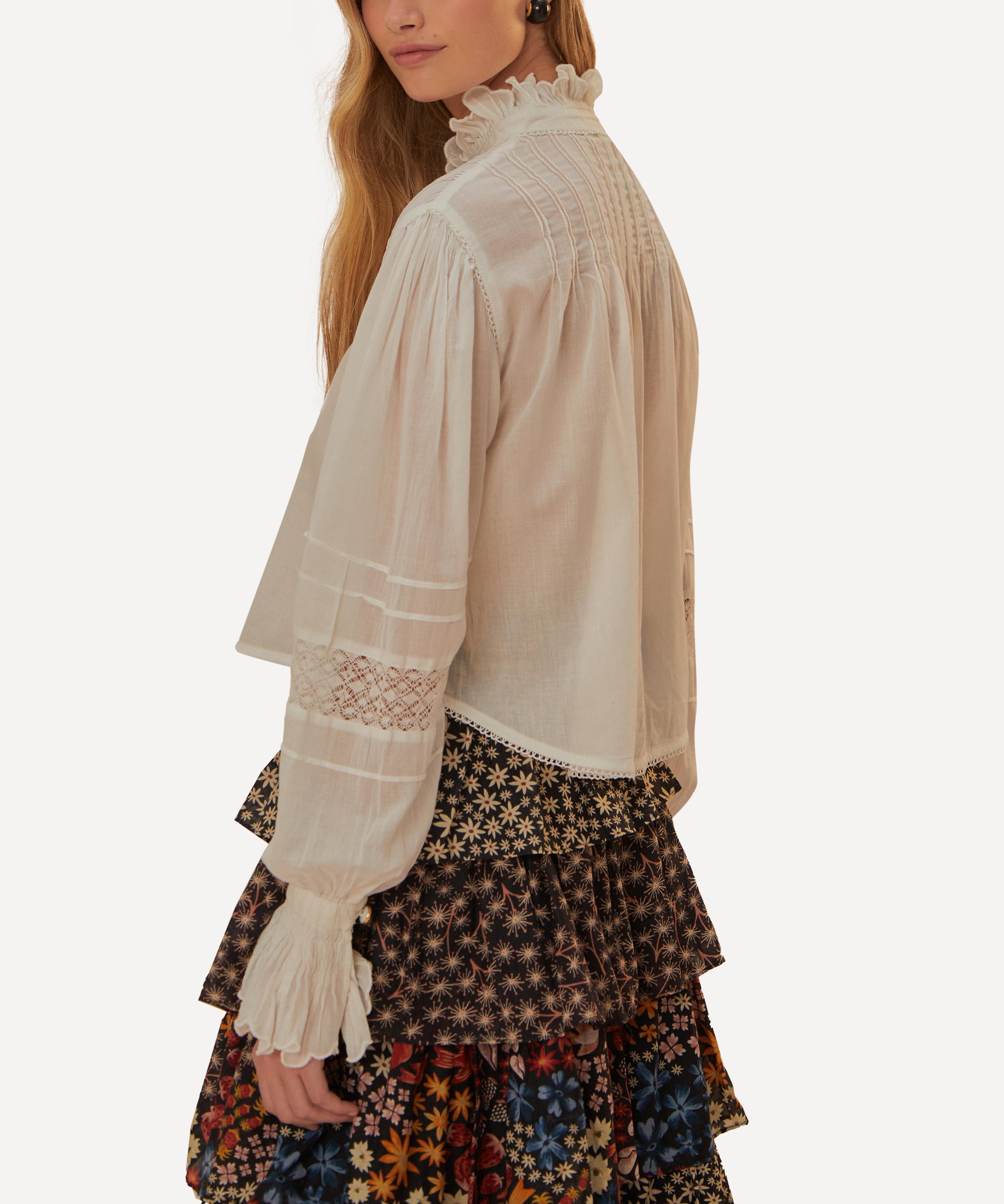 FARM Rio - Off-White Long Sleeve Blouse image number 2