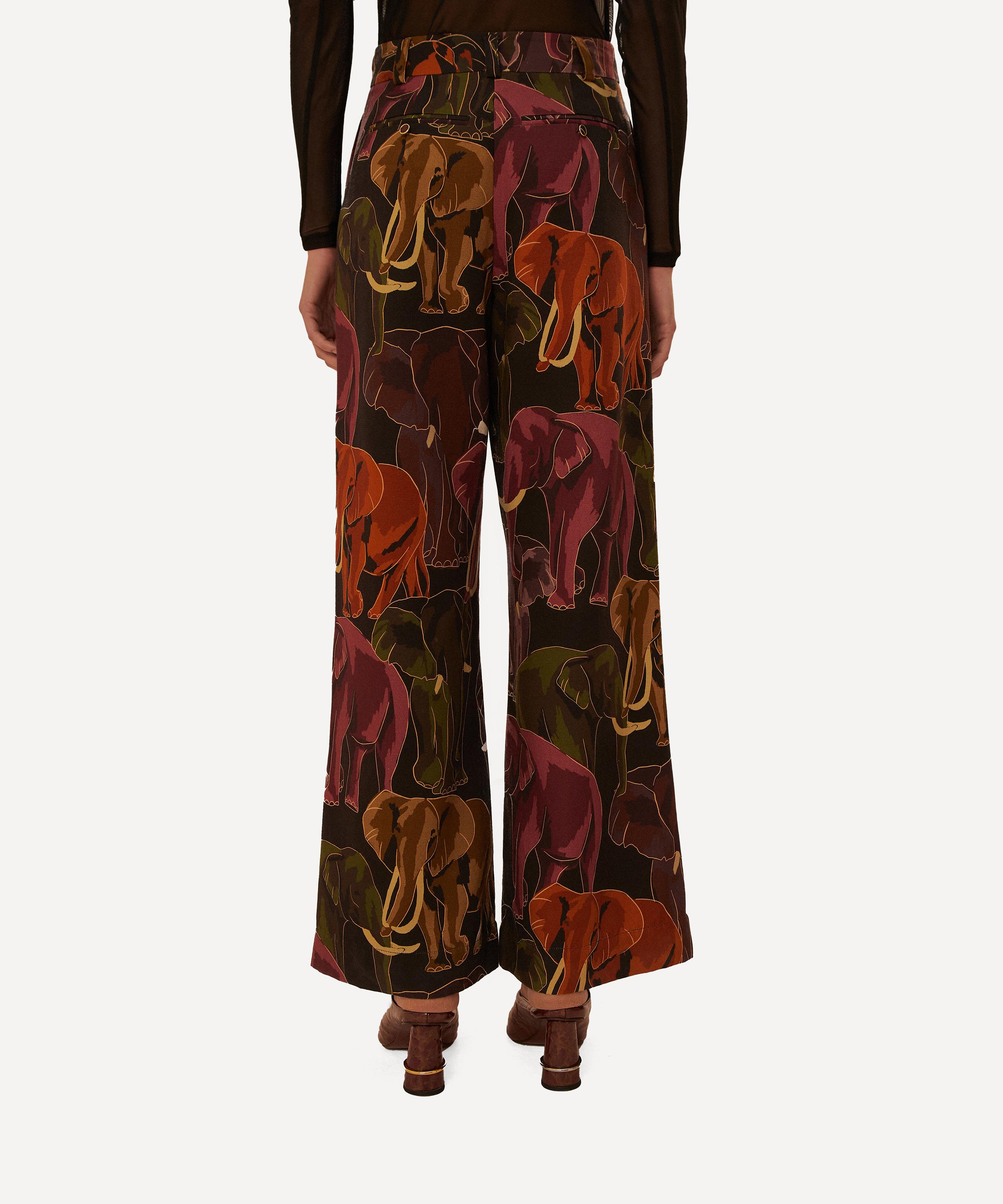 FARM Rio - Elephants Brown Trousers image number 2