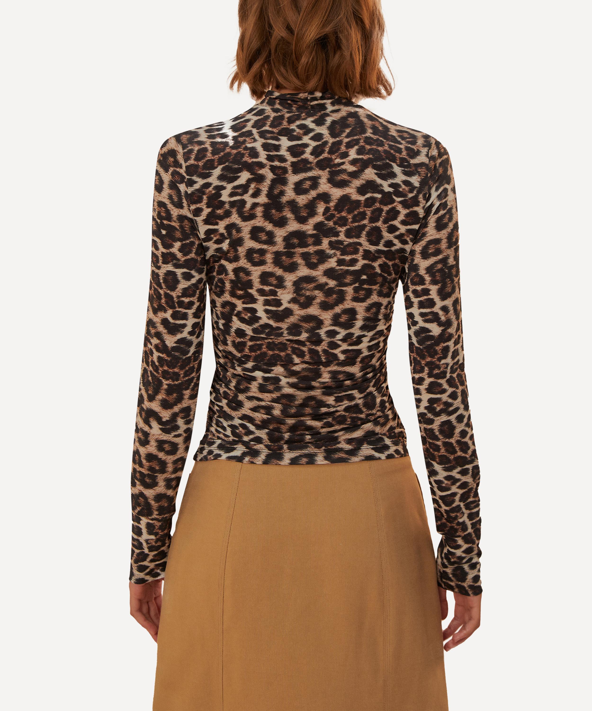 FARM Rio - Leopard Skin Jersey Blouse image number 1