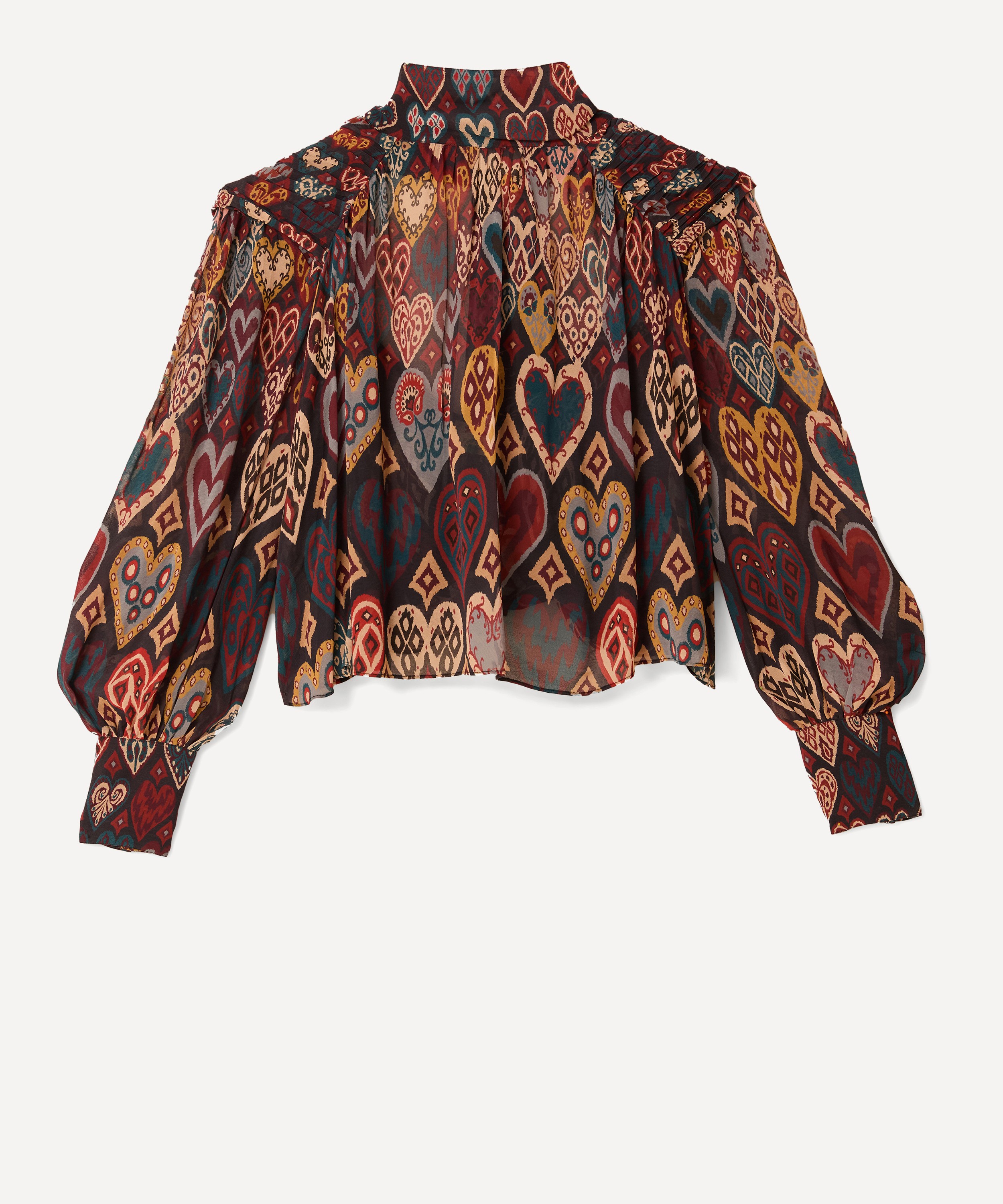 FARM Rio - Black Hearts Ikat Blouse