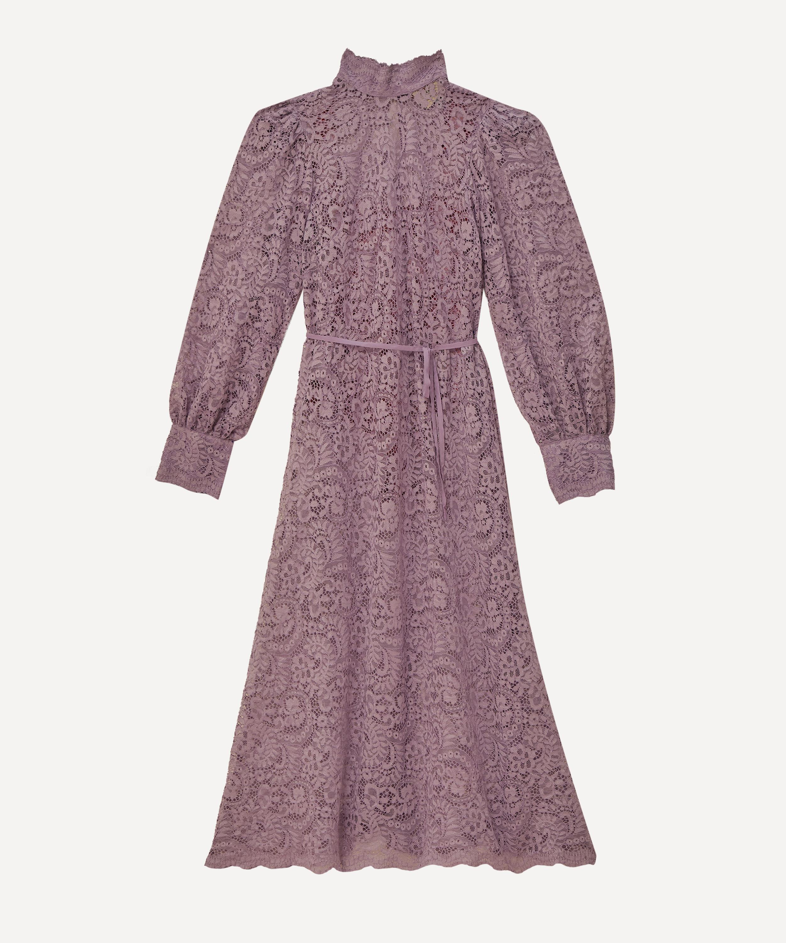 FARM Rio - Lace Lilac Midi Dress image number 0