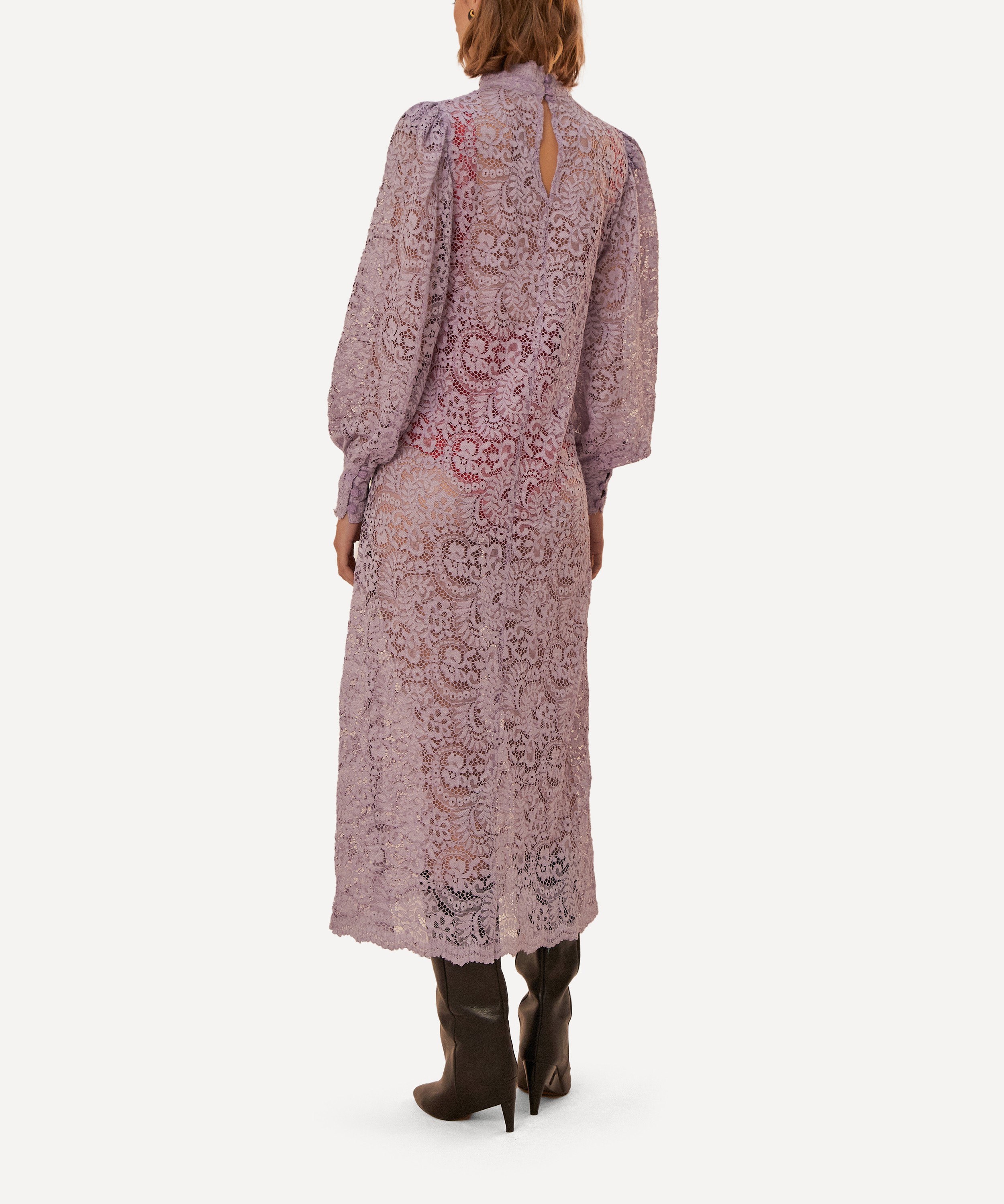 FARM Rio - Lace Lilac Midi Dress image number 2