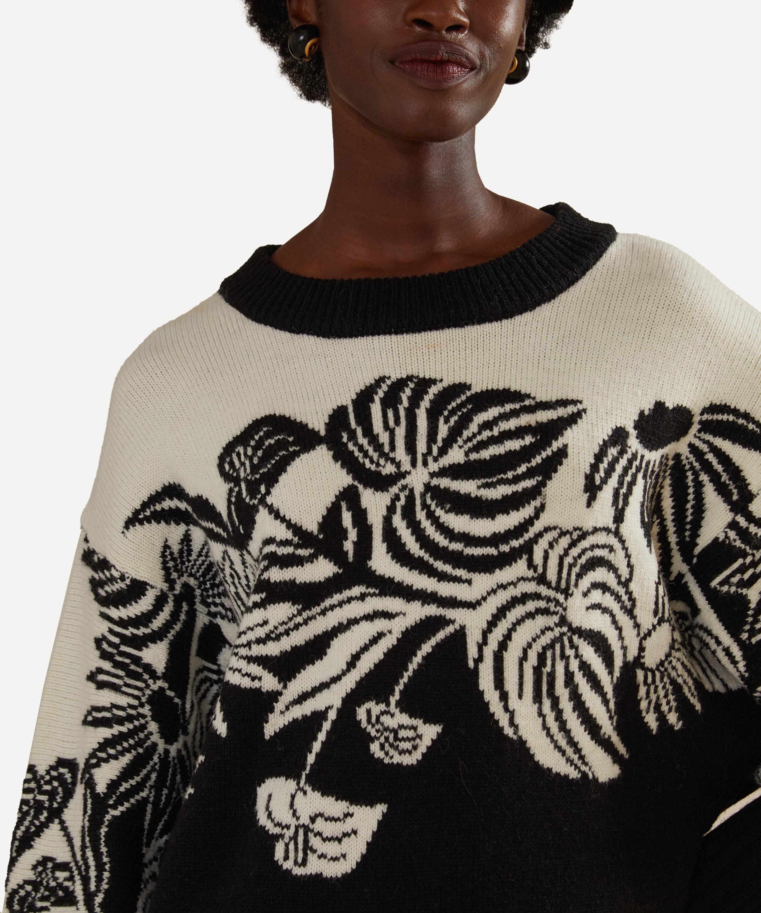 FARM Rio - Surreal Garden Knit Jumper Dress image number 2