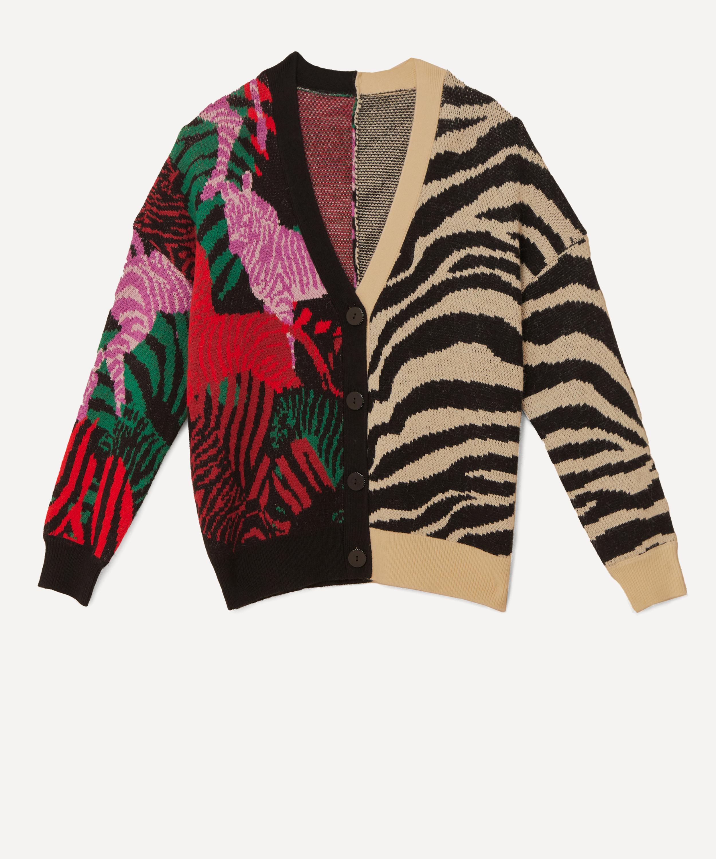 FARM Rio - Mixed Zebra Prints Knit Cardigan image number 0