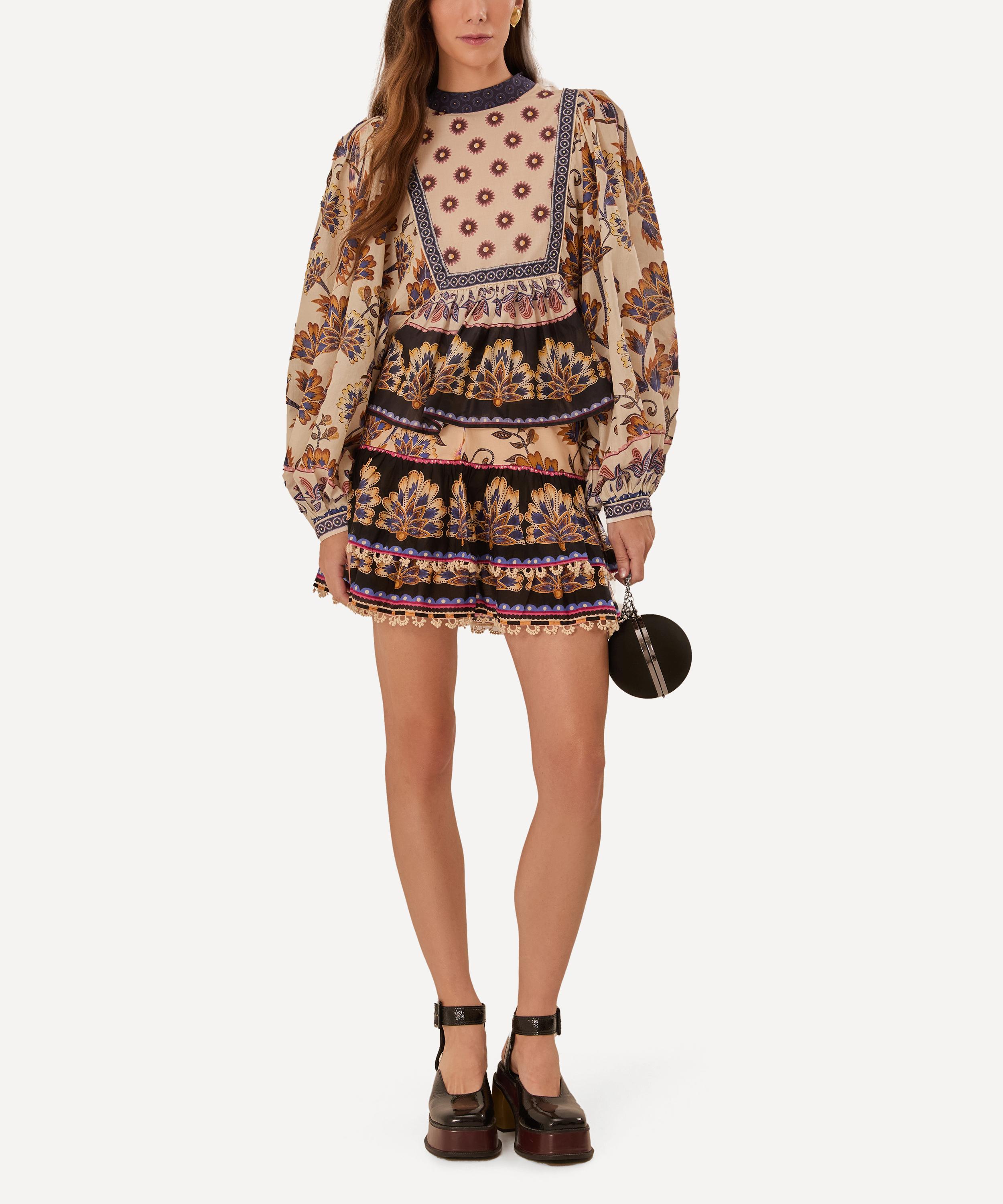 スカート FARM RIO New Guilhermina cotton miniskirt New Guilhermina cotton miniskirt FARM RIO - Nugnes1920