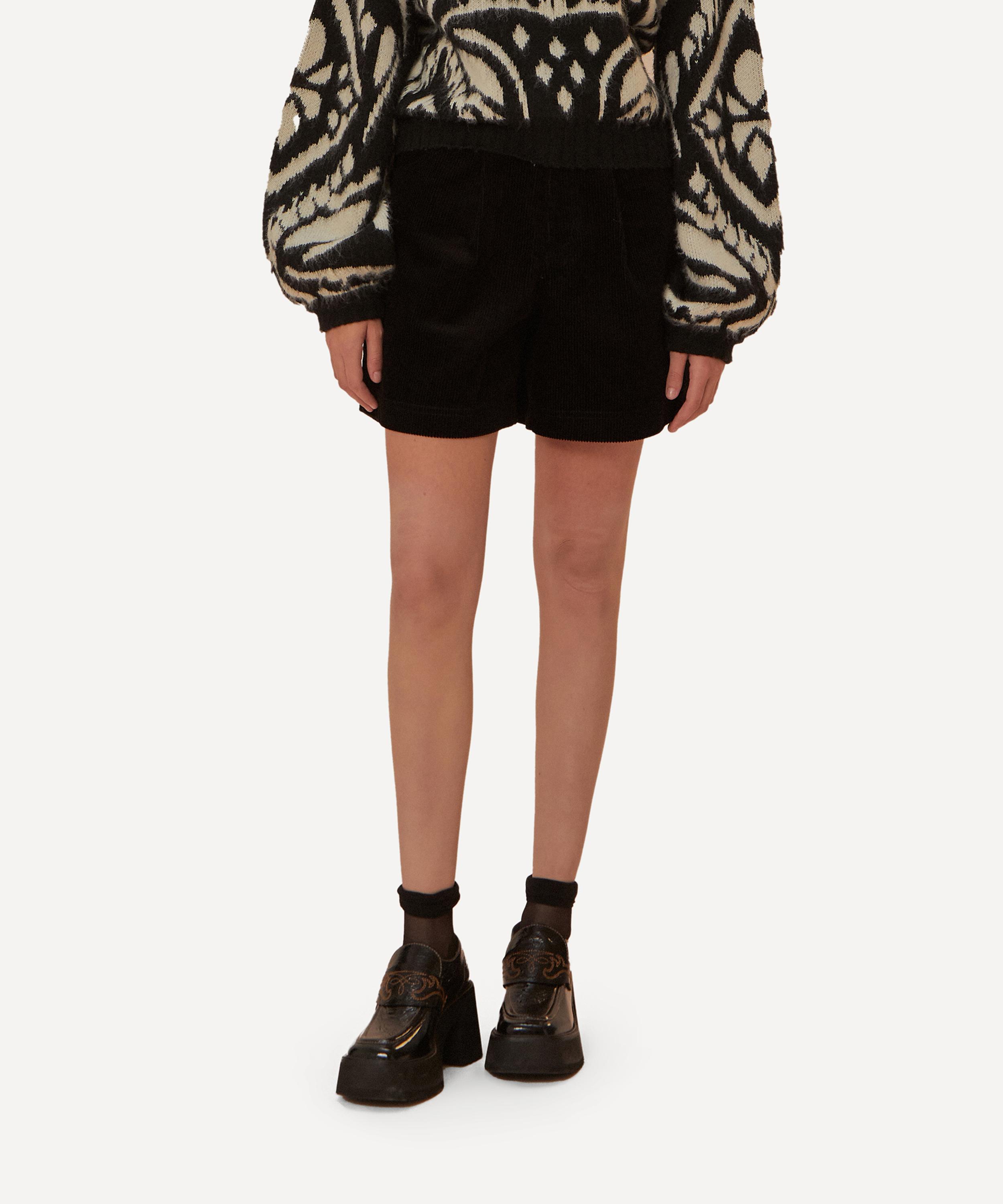 FARM Rio - Black Corduroy Shorts image number 0