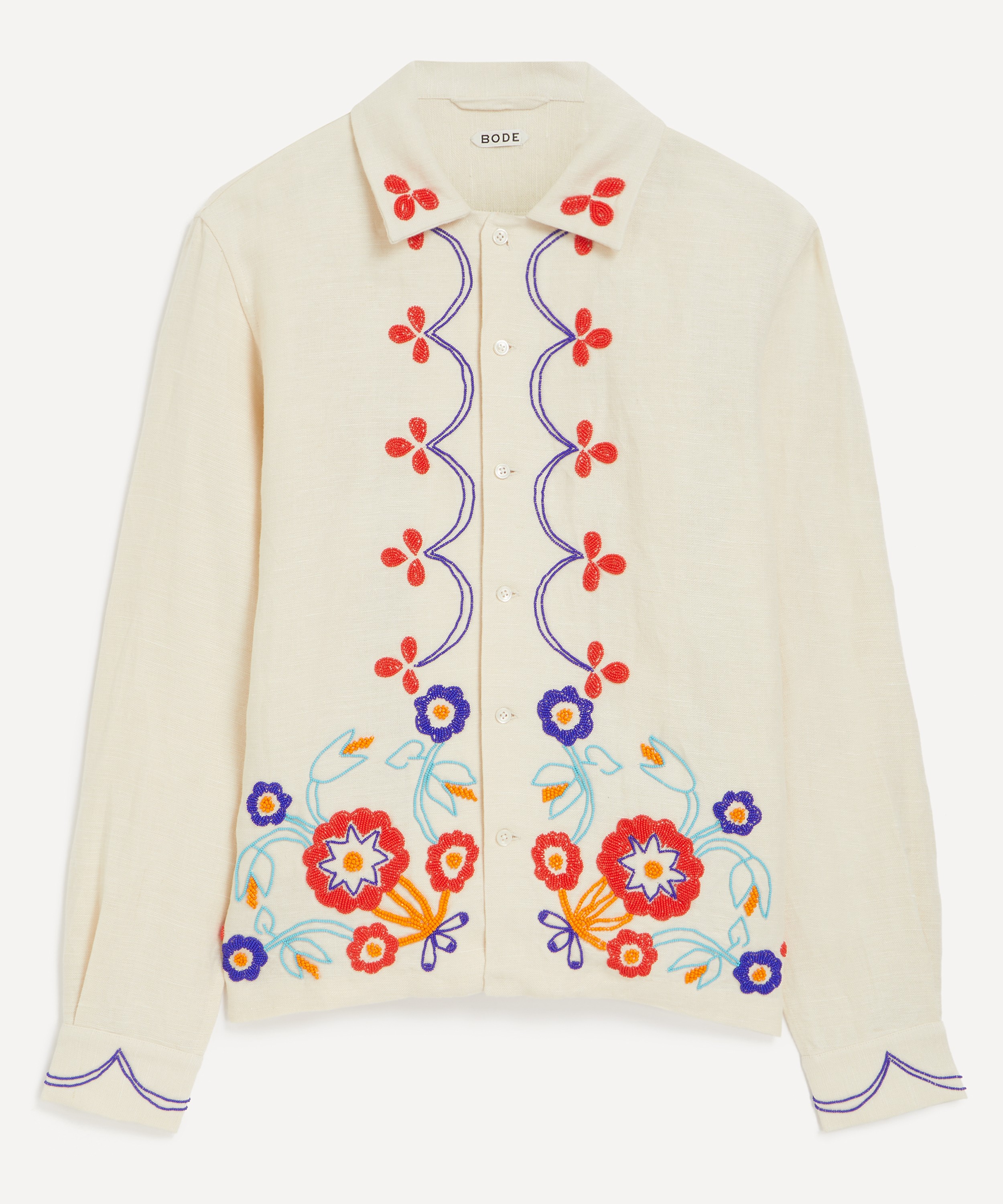 Bode - Beaded Garden Party Shirt image number 0