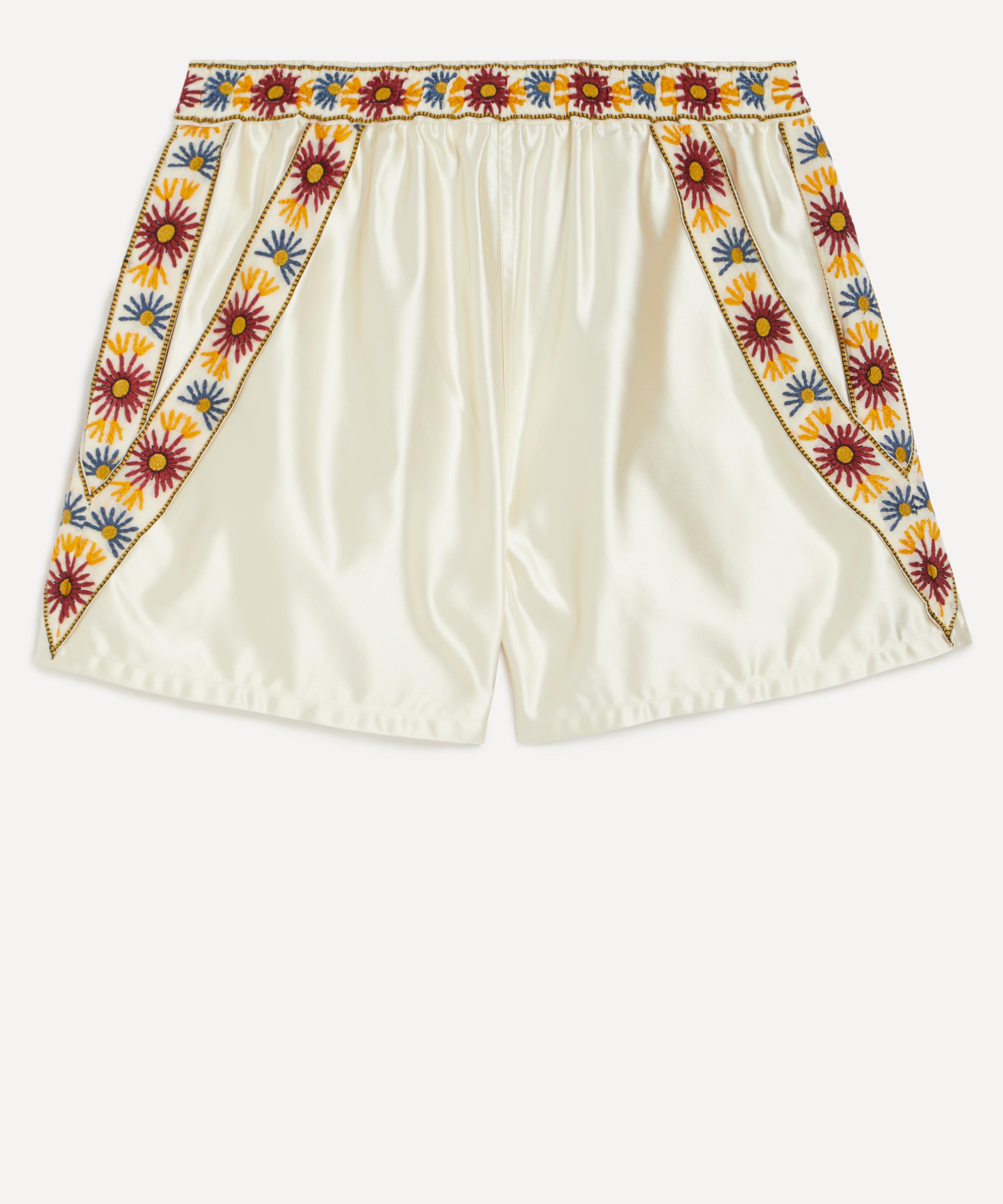 Bode - Candyfloss Embroidered Shorts 