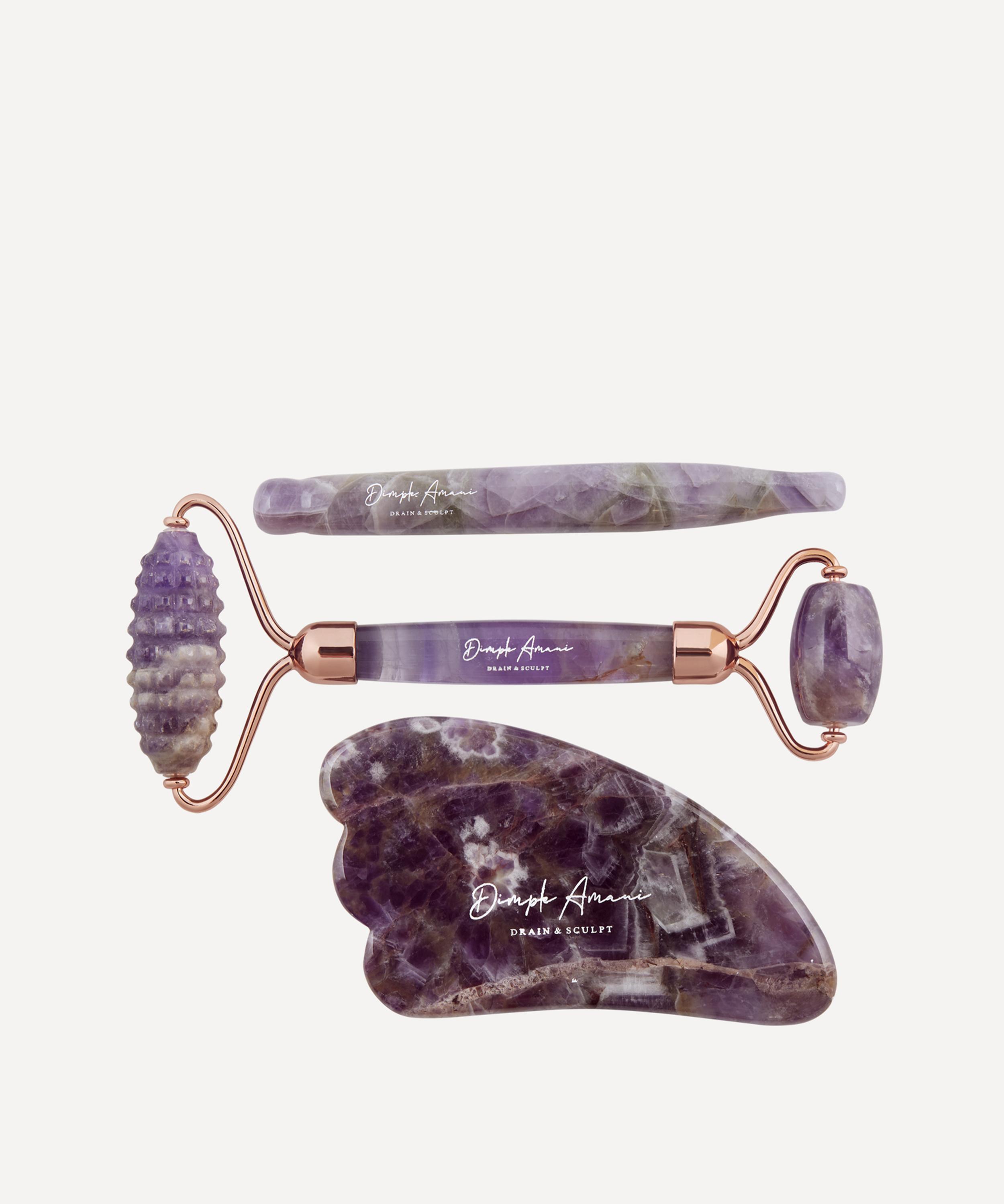 Dimple Amani - Amethyst Violet Guasha and Roller Set with Reflex Pen image number 0