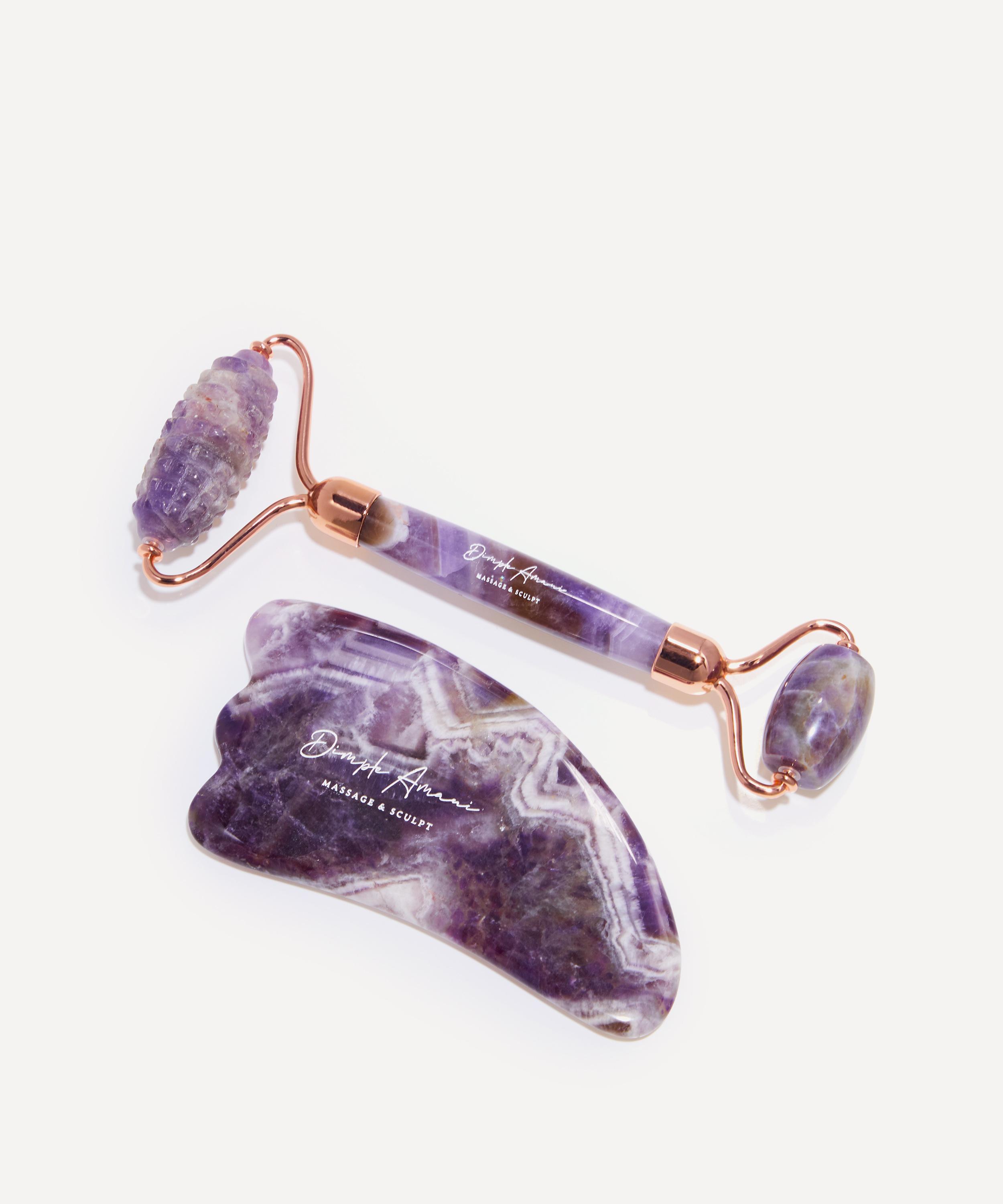 Dimple Amani - Amethyst Violet Guasha and Roller Set with Reflex Pen image number 1