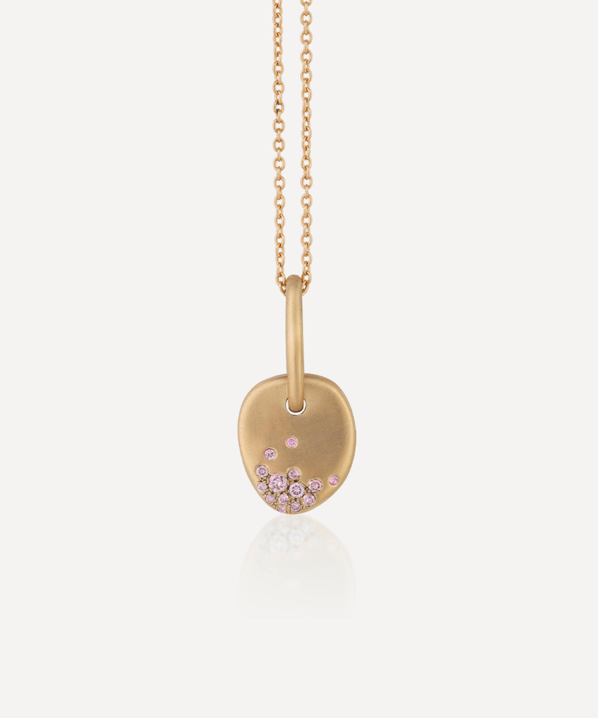 Nada Ghazal - 18ct Gold My Muse Urban Colour Mini Pendant Necklace image number 0