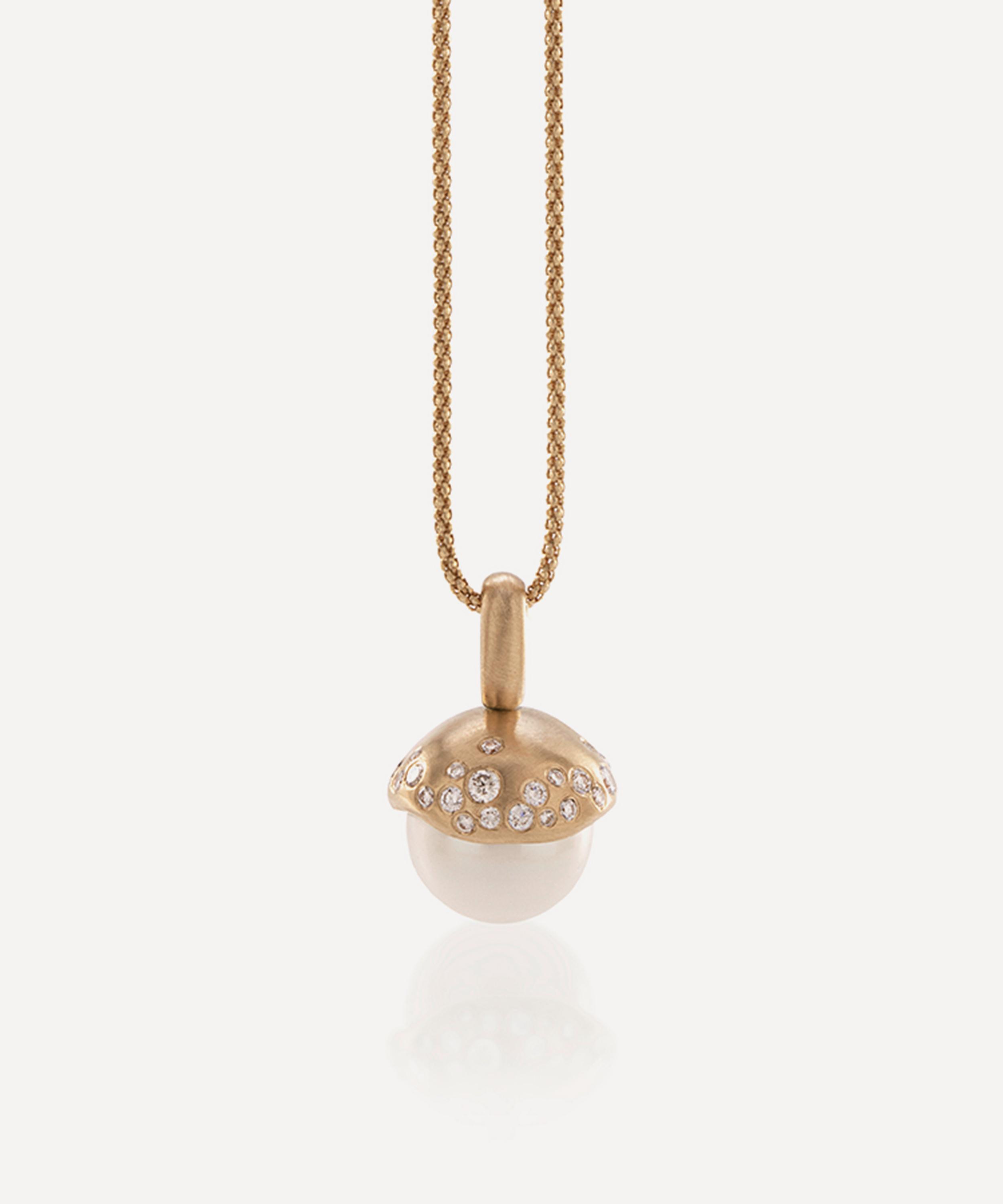 Nada Ghazal - 18ct Gold Pop Shine Mini Pendant Necklace image number 
