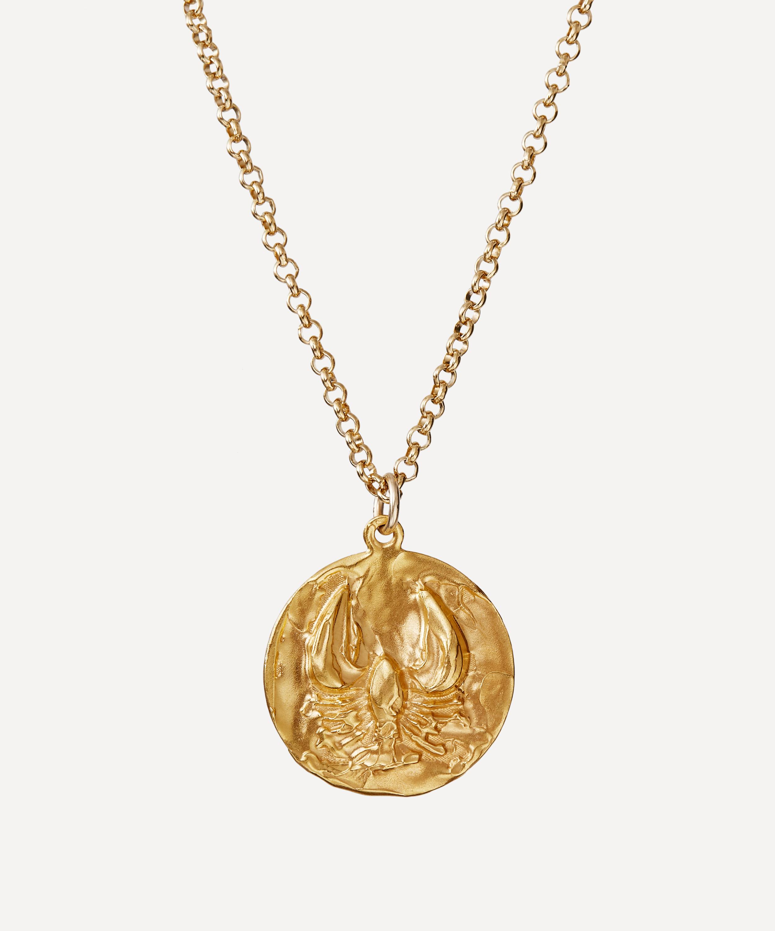 Alighieri - 24ct Gold-Plated Reader Of The Sea Pendant Necklace image number 0