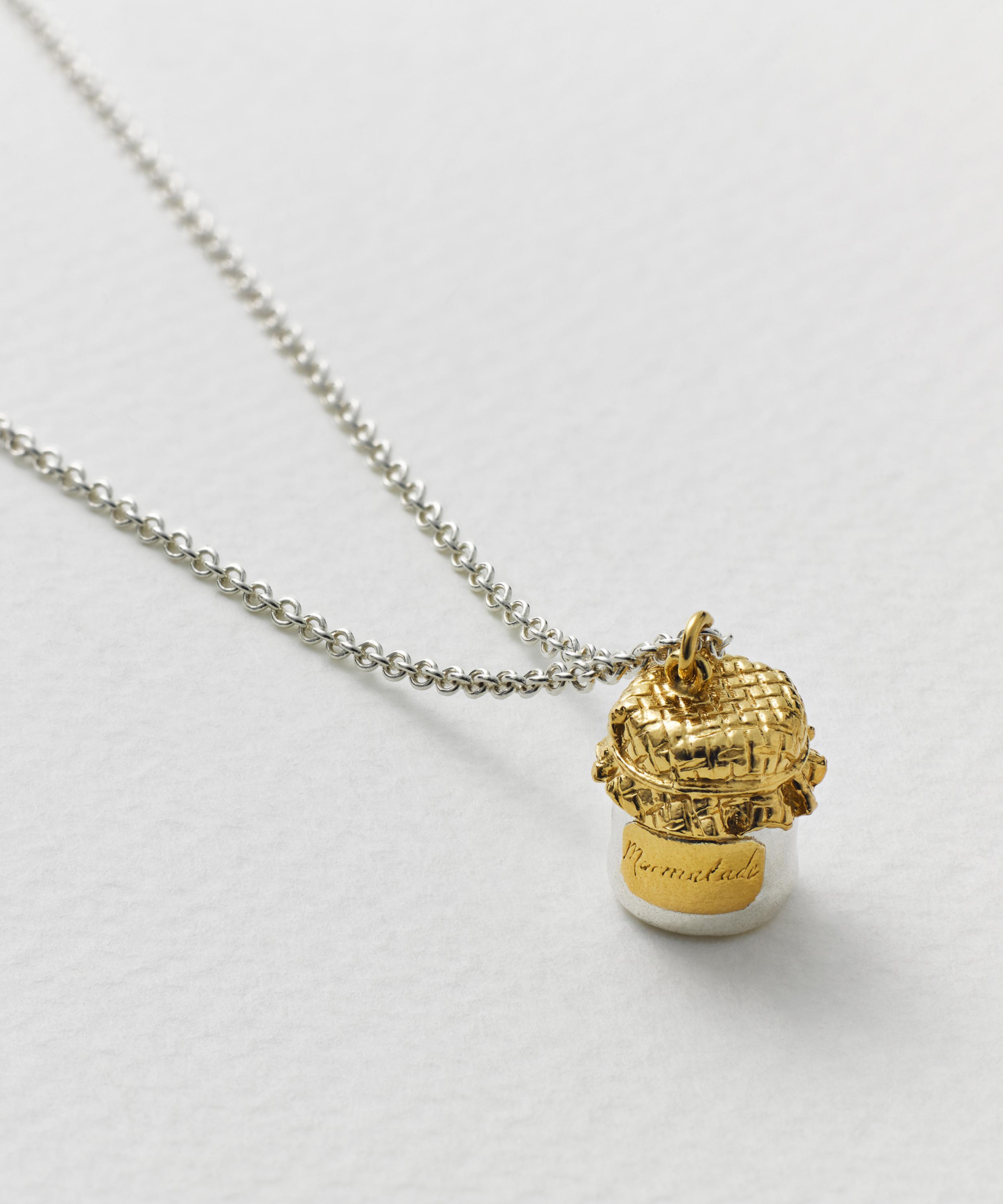 Alex Monroe - Mixed Metal Marmalade Jar Pendant Necklace image number 2