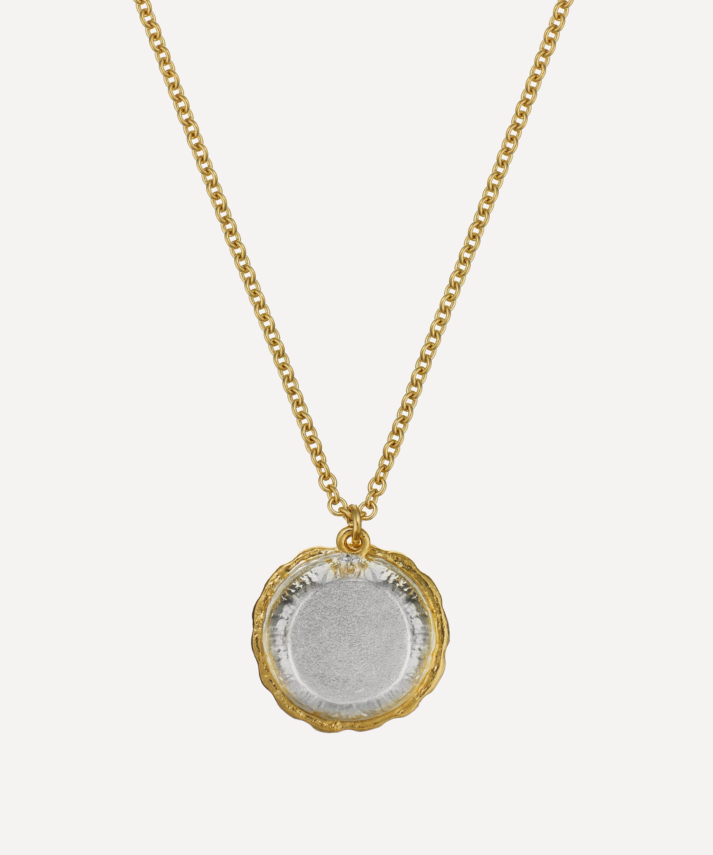 Alex Monroe - Mixed Metal Apple Pie Pendant Necklace image number 1
