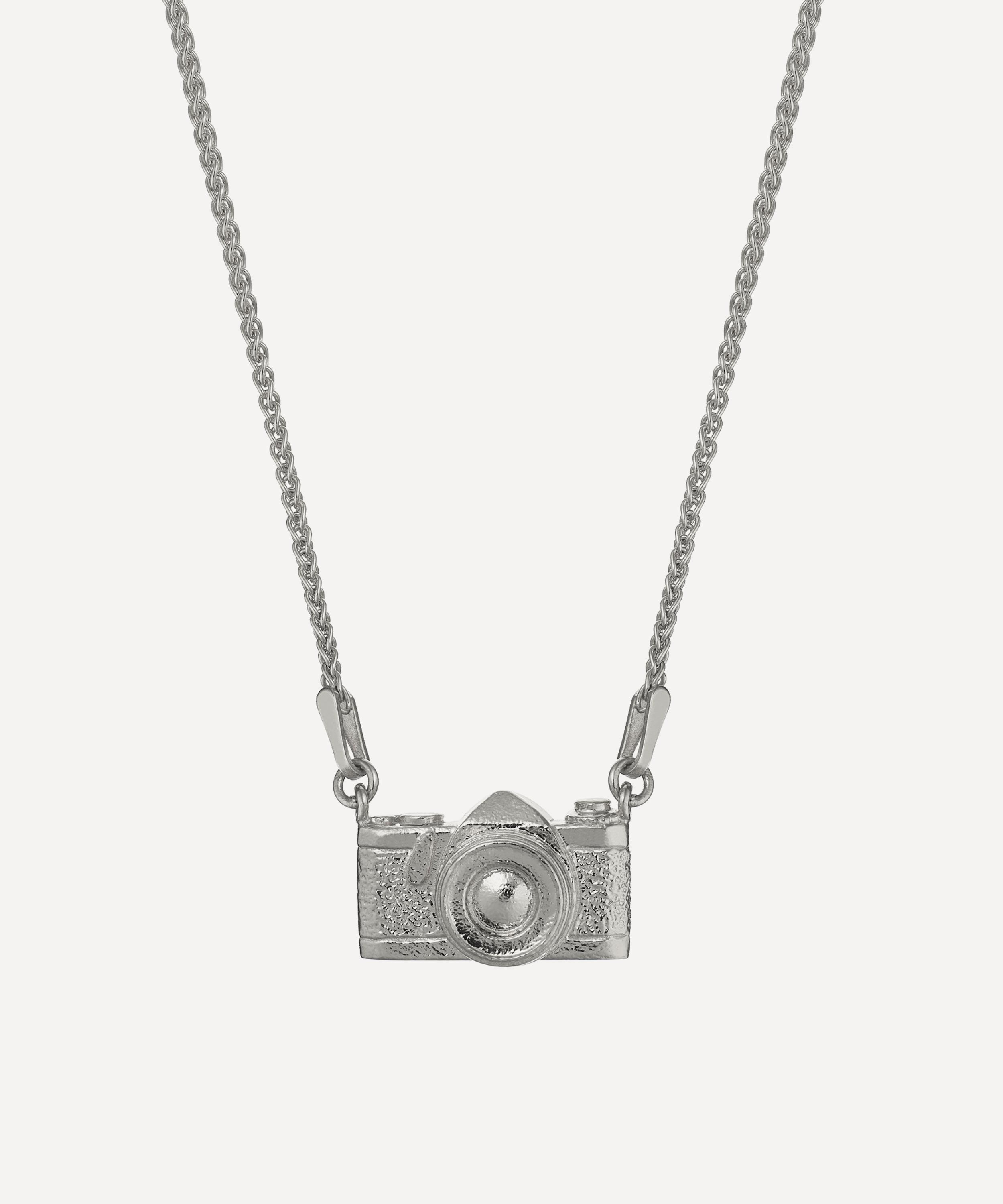 Alex Monroe - Sterling Silver In-Line Vintage Camera Pendant Necklace image number 0