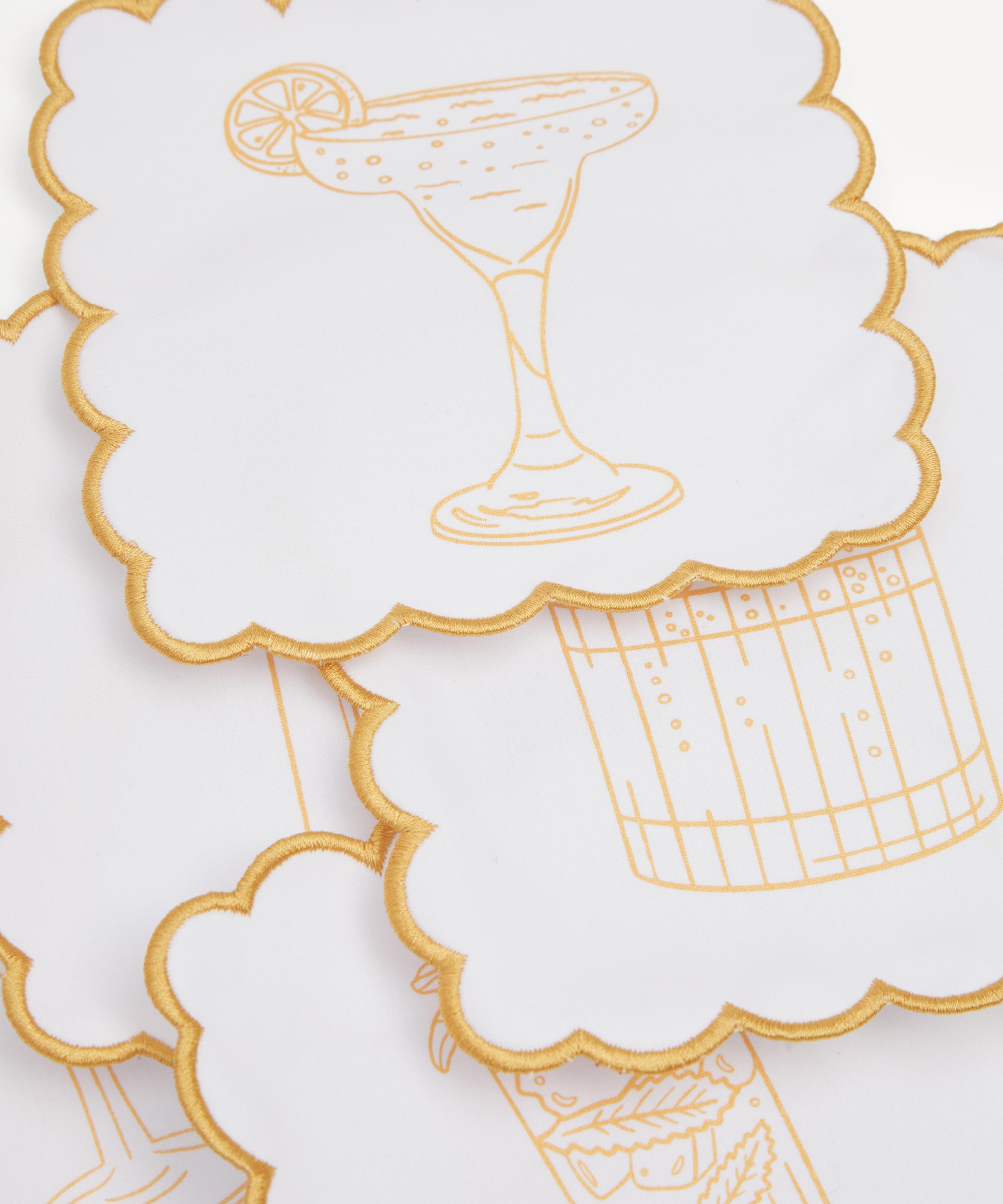 Chasing Threads - Stitch Your Cocktails Napkins Embroidery Kit image number 1