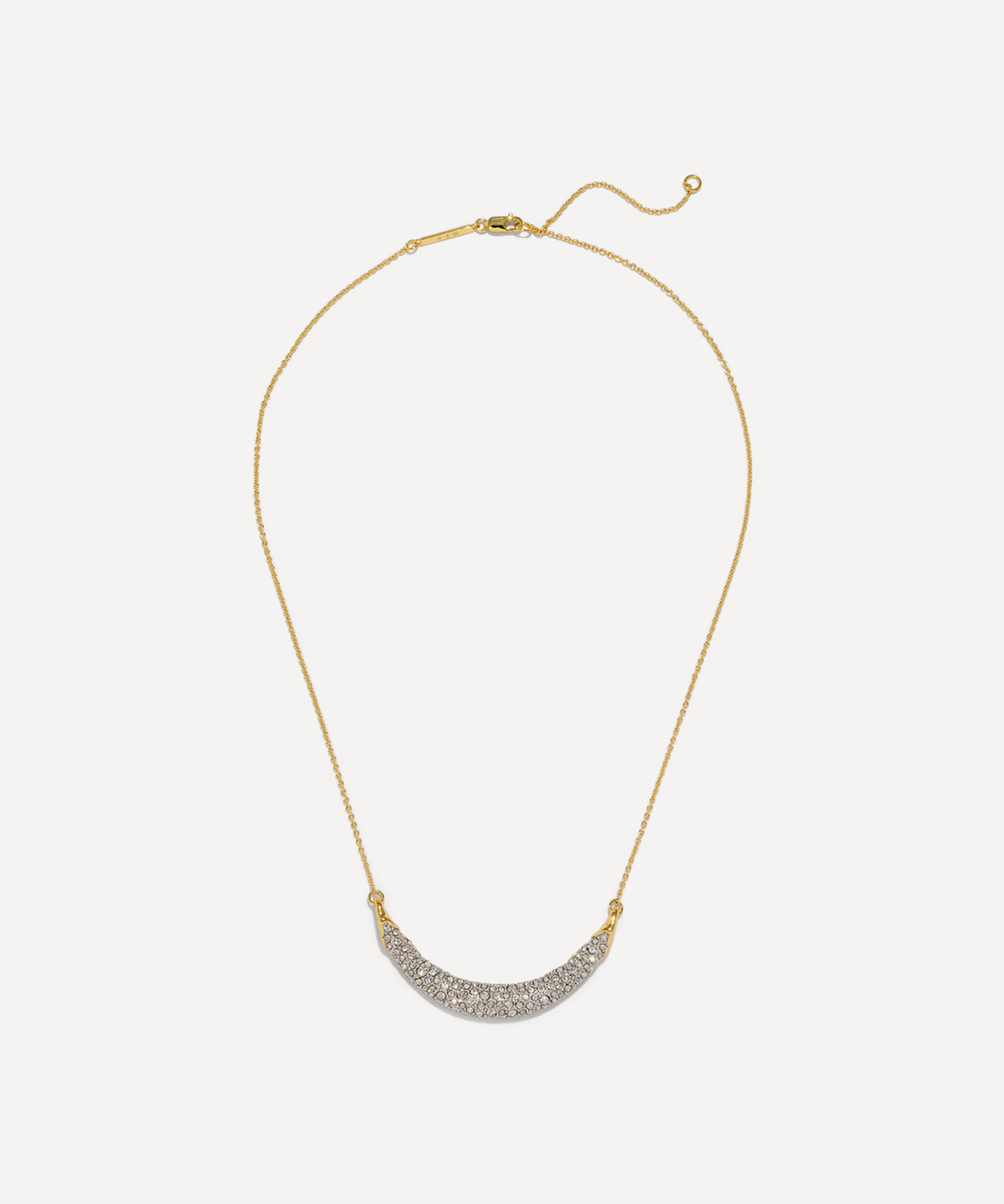 Alexis Bittar - 14ct Gold-Plated Solanales Crescent Chain Necklace image number 0