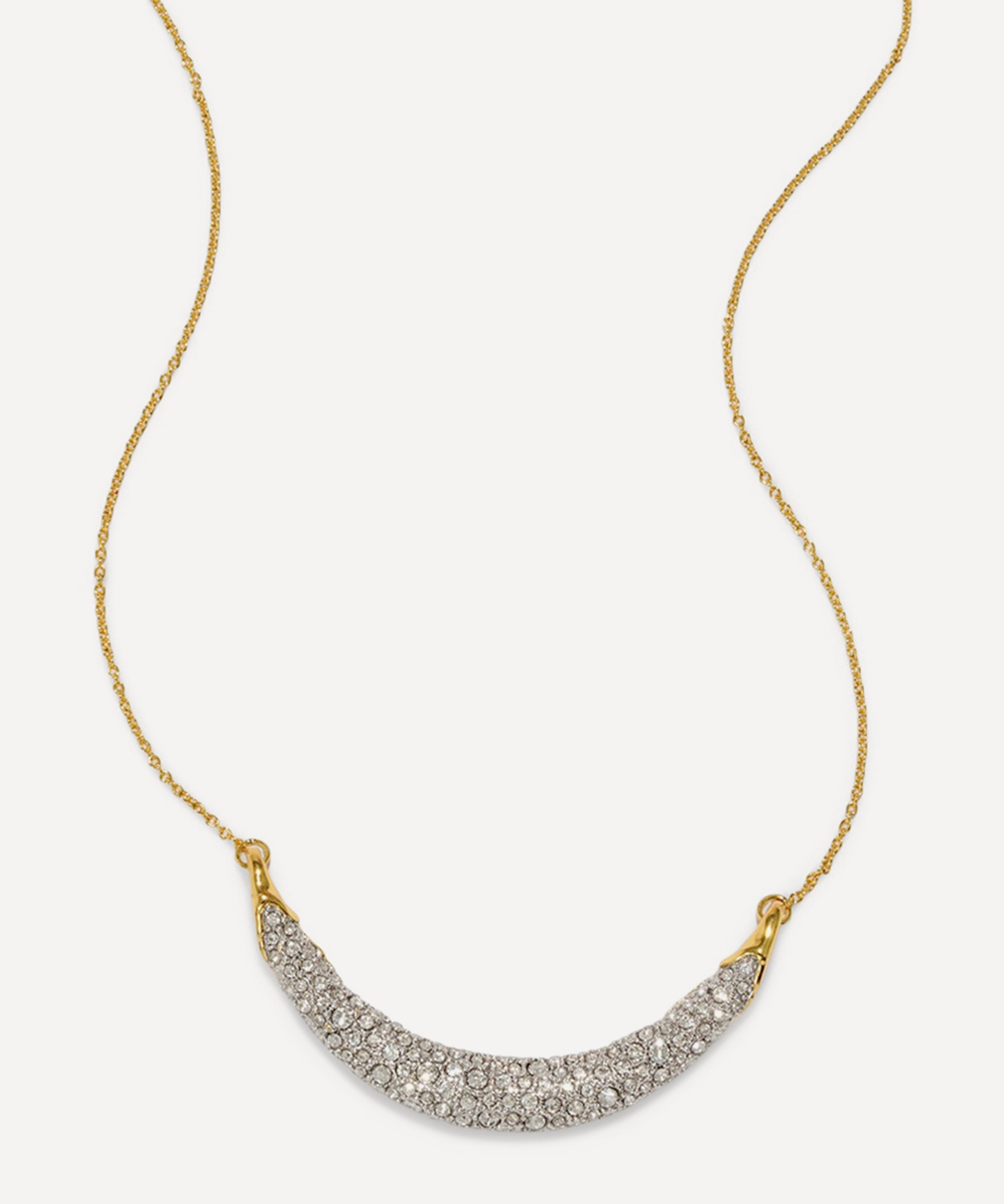 Alexis Bittar - 14ct Gold-Plated Solanales Crescent Chain Necklace image number 1