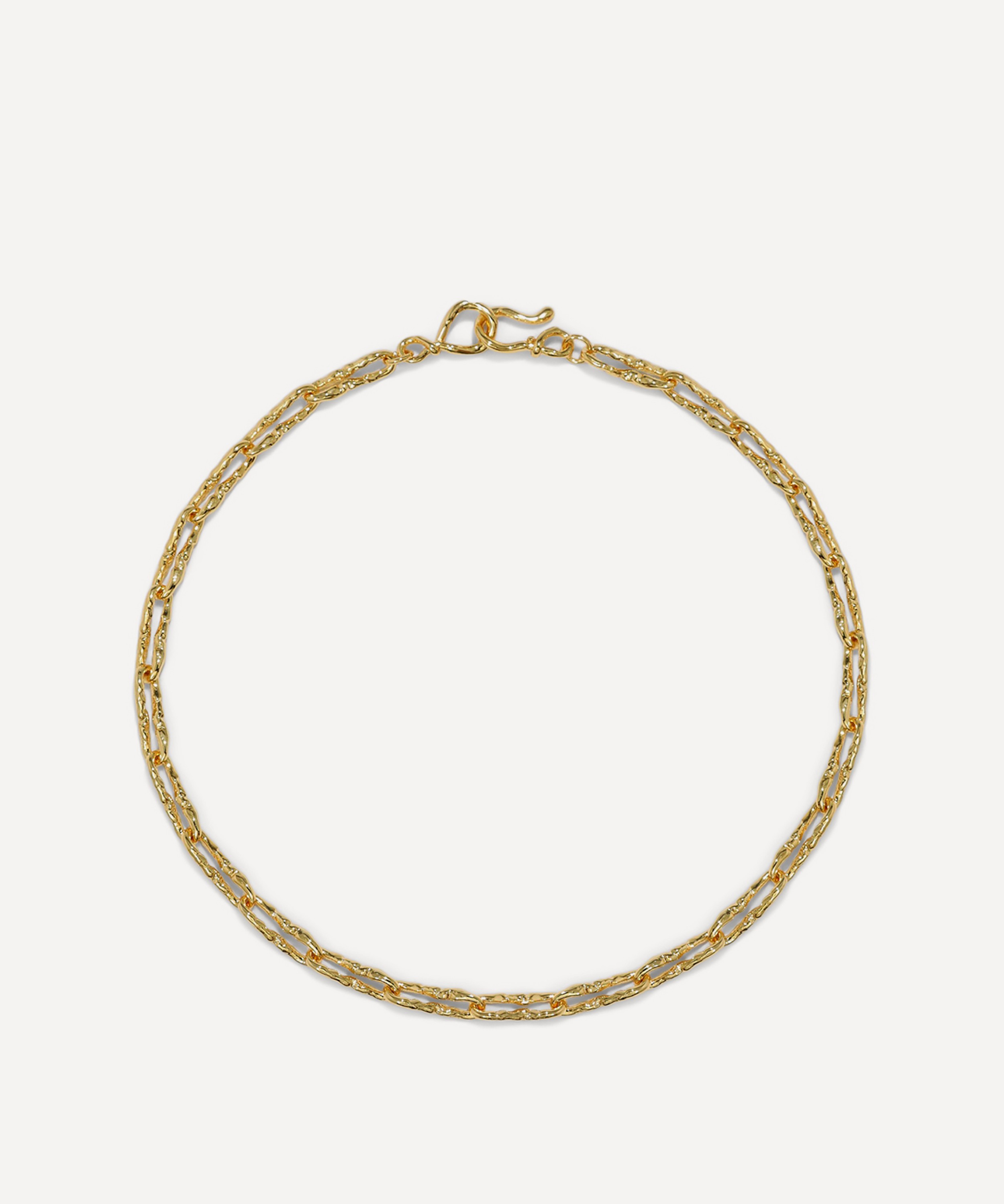 Alexis Bittar - 14ct Gold-Plated Brut Twisted Link Necklace image number 0