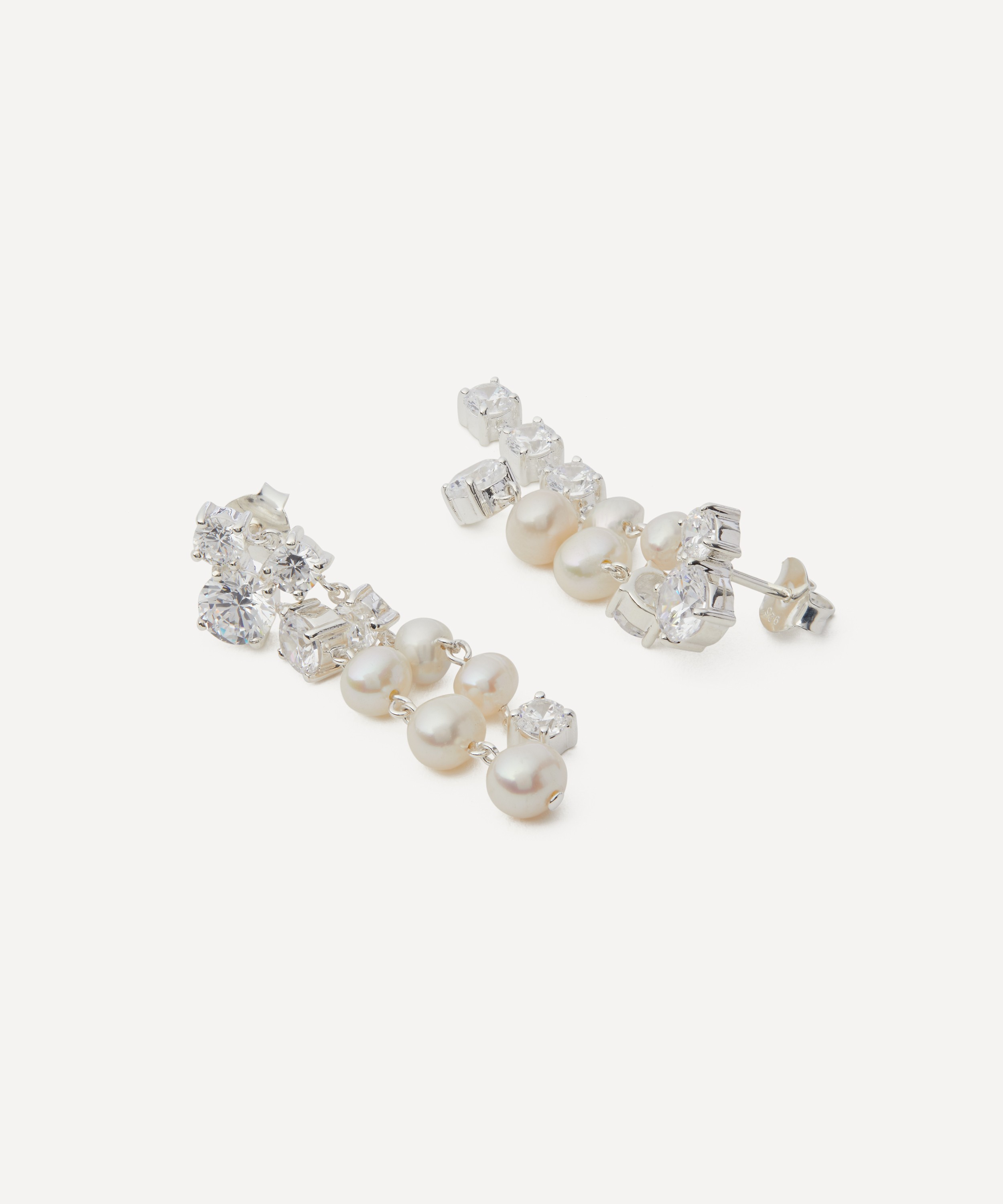 Completedworks - Silver In Search of Lost Time Drop Earrings image number 1