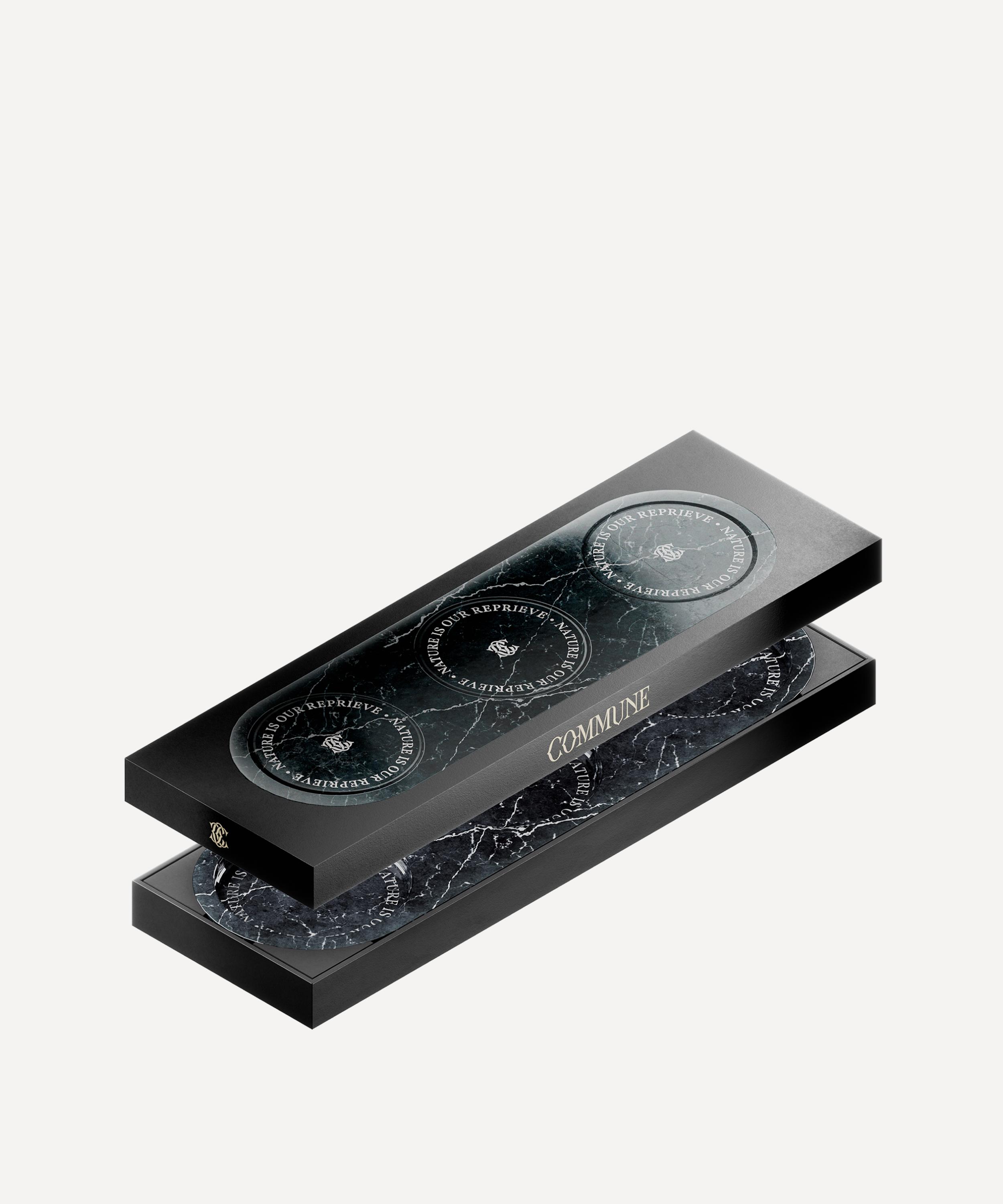 Commune - Triple Black Marble Tray image number 0