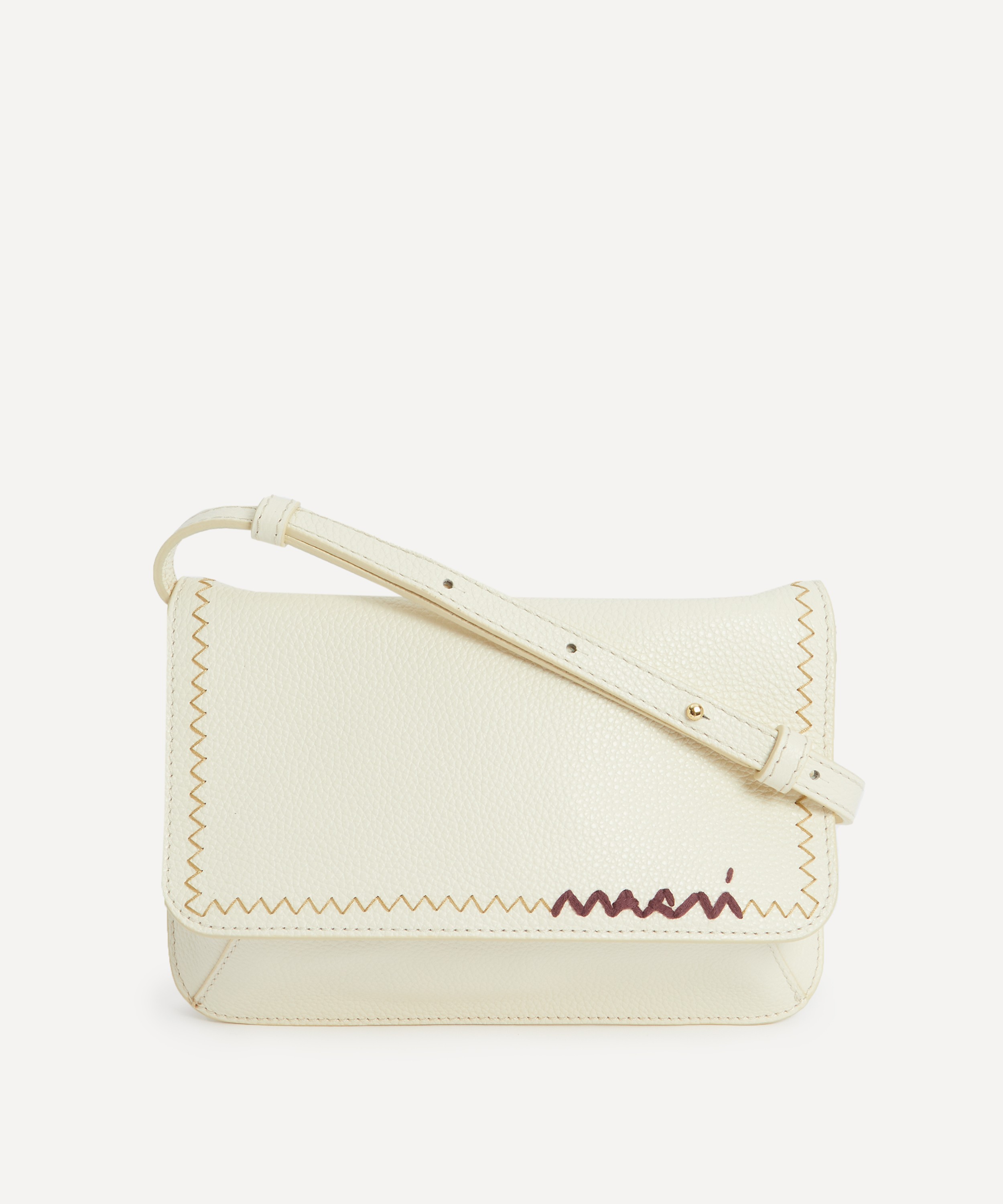 Marni - Logo-Embroidered Mini Cross-Body Bag