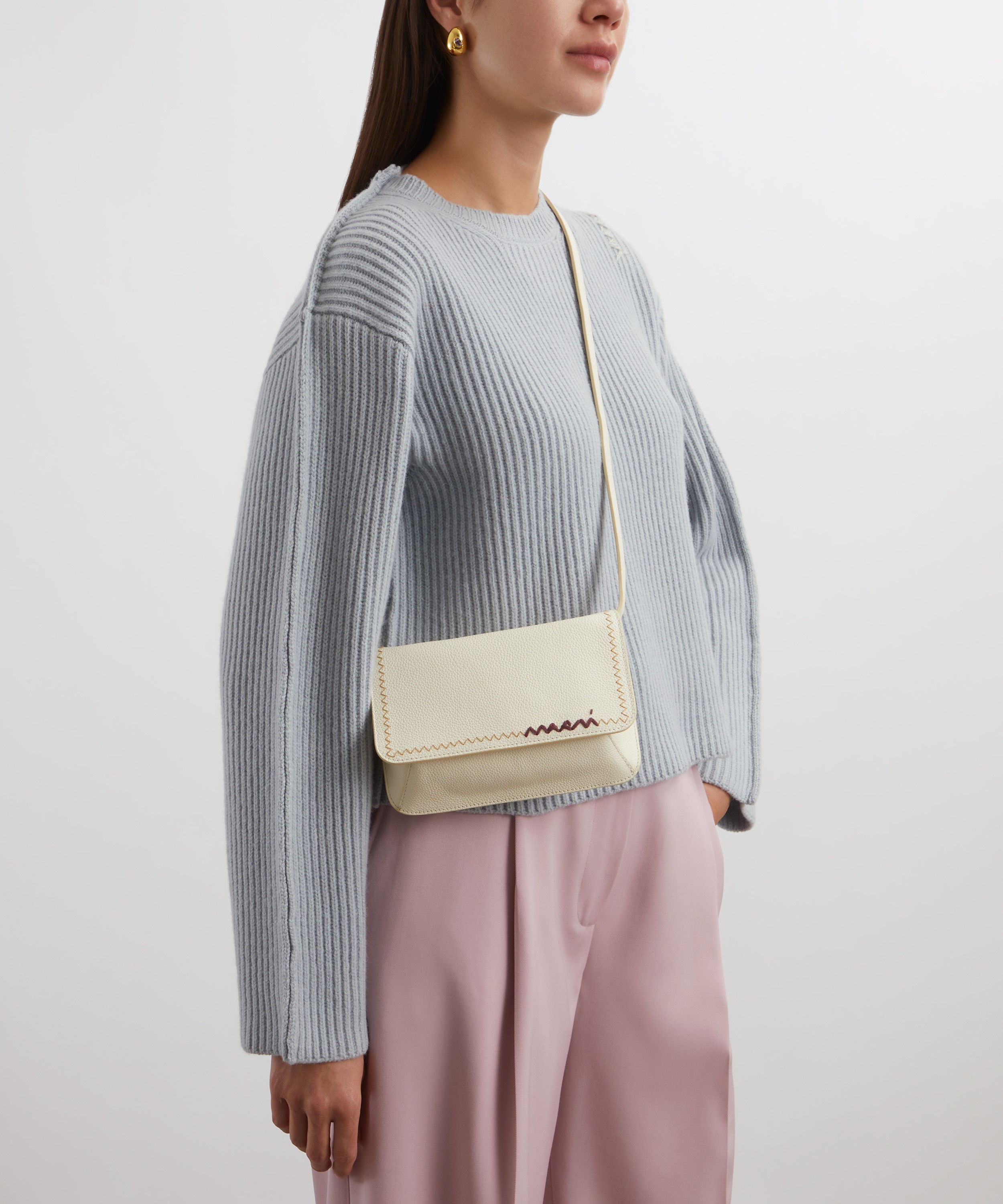 Marni - Logo-Embroidered Mini Cross-Body Bag image number 1