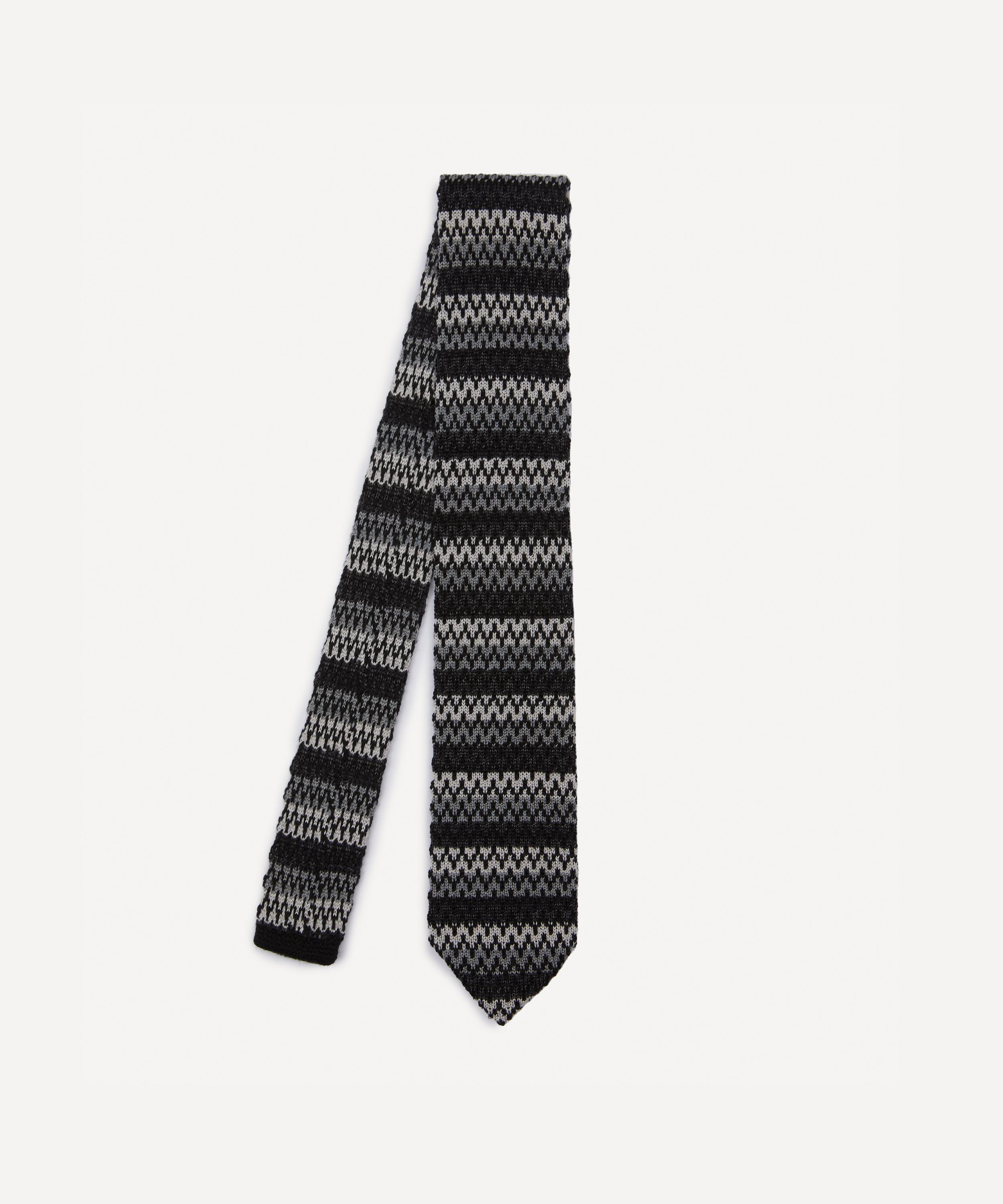 Zigzag Knit Tie