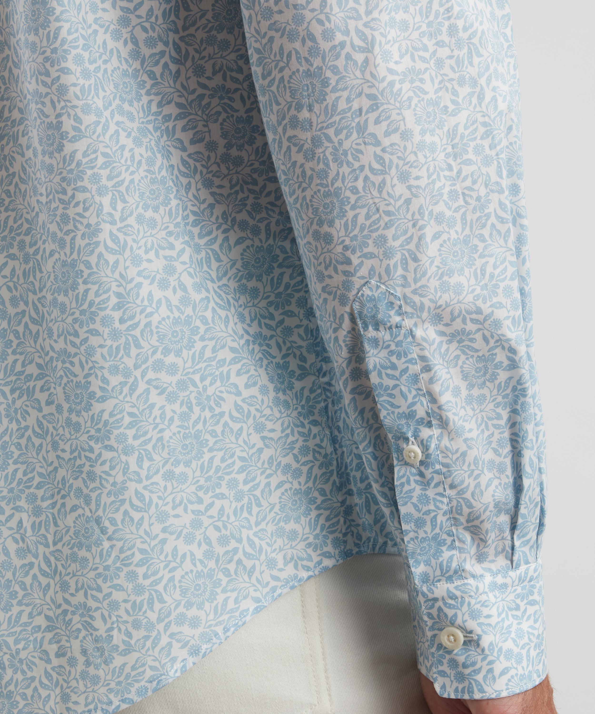 Liberty - Alex Stowe Cotton Twill Shirt in Mary Crane image number 4