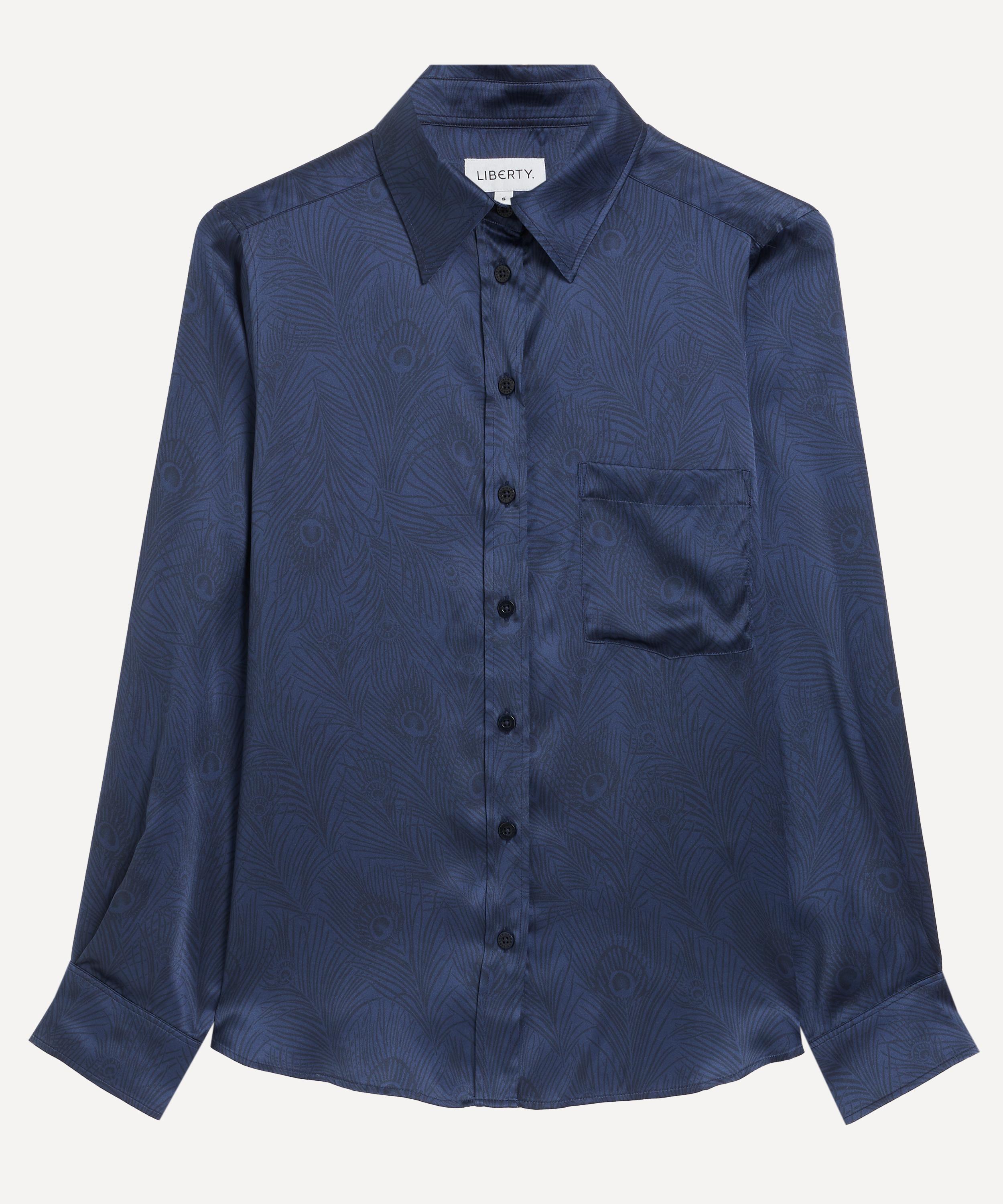 Liberty - Hera Silhouette Silk Satin Relaxed Shirt 