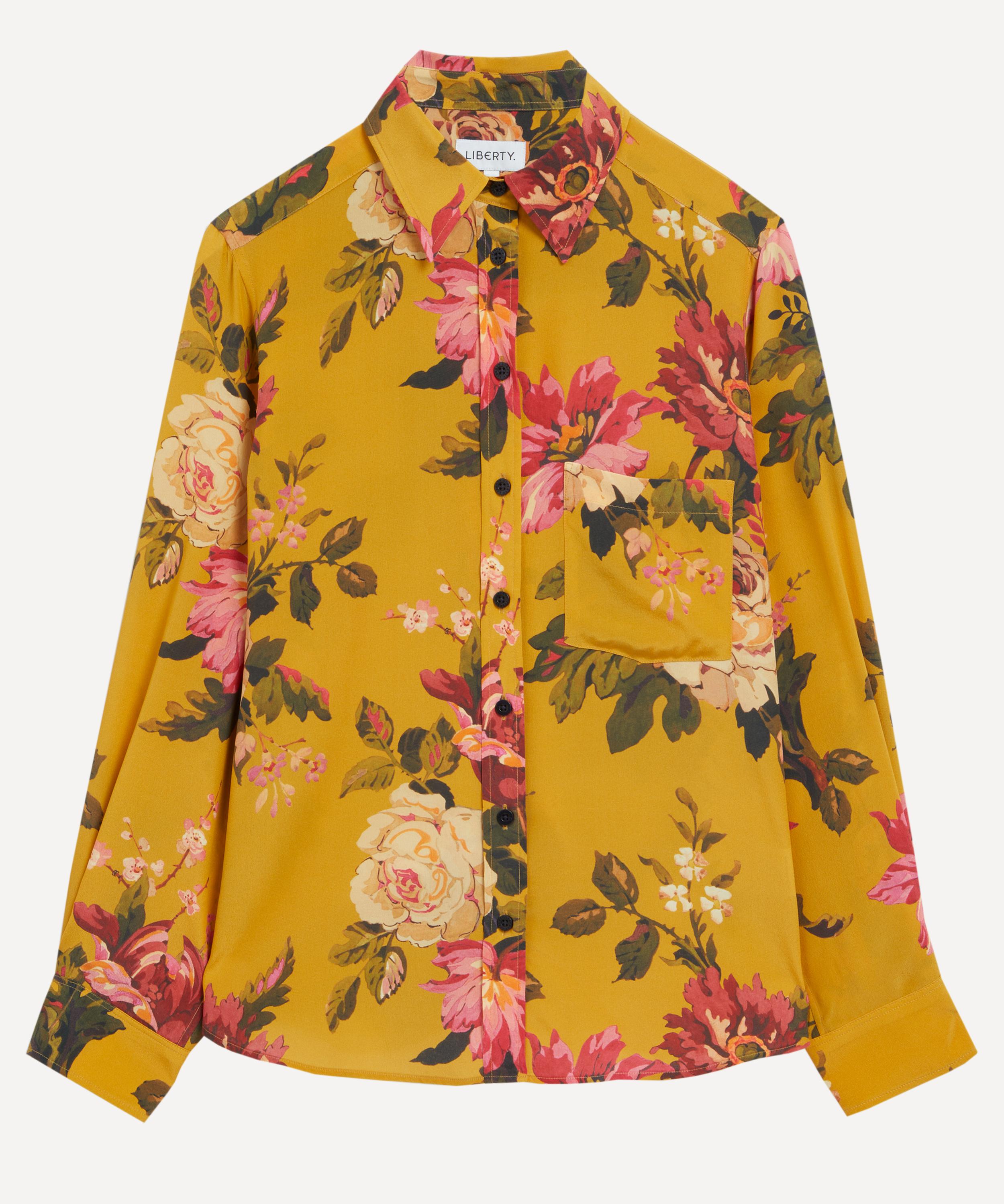 Liberty - Stately Kristina Silk Crepe de Chine Relaxed Shirt  image number 0