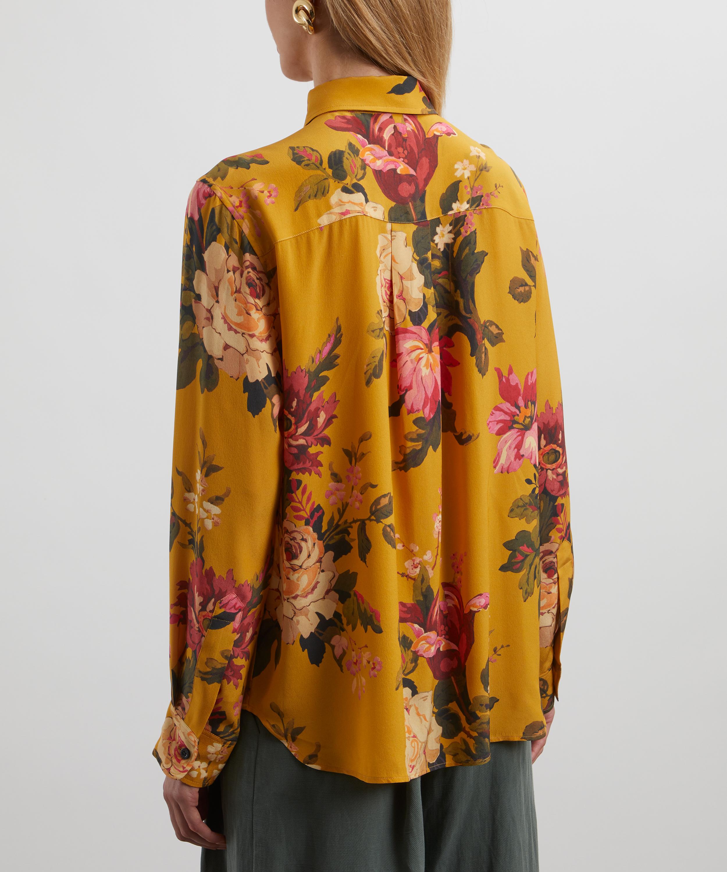 Liberty - Stately Kristina Silk Crepe de Chine Relaxed Shirt  image number 3