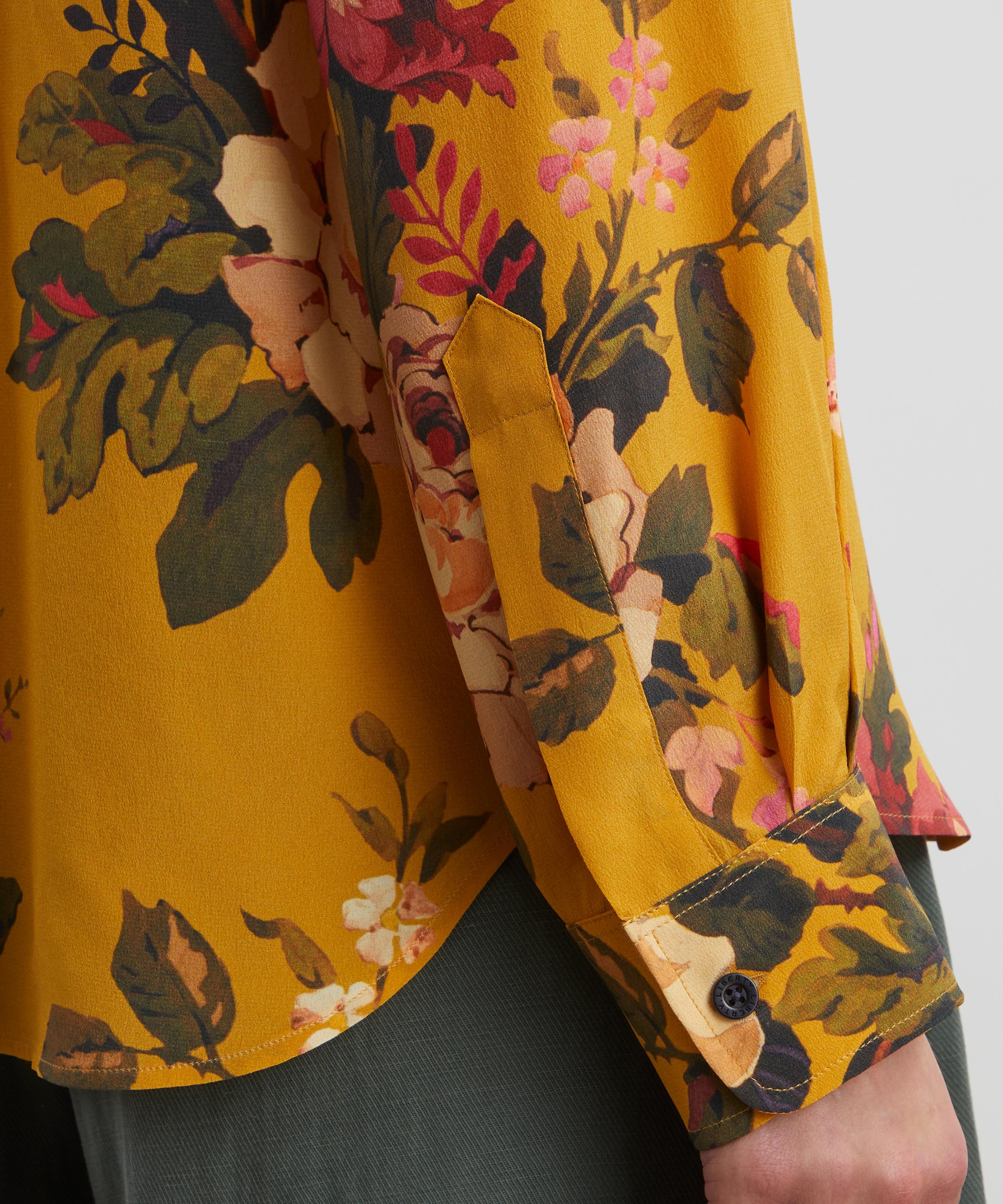 Liberty - Stately Kristina Silk Crepe de Chine Relaxed Shirt  image number 4