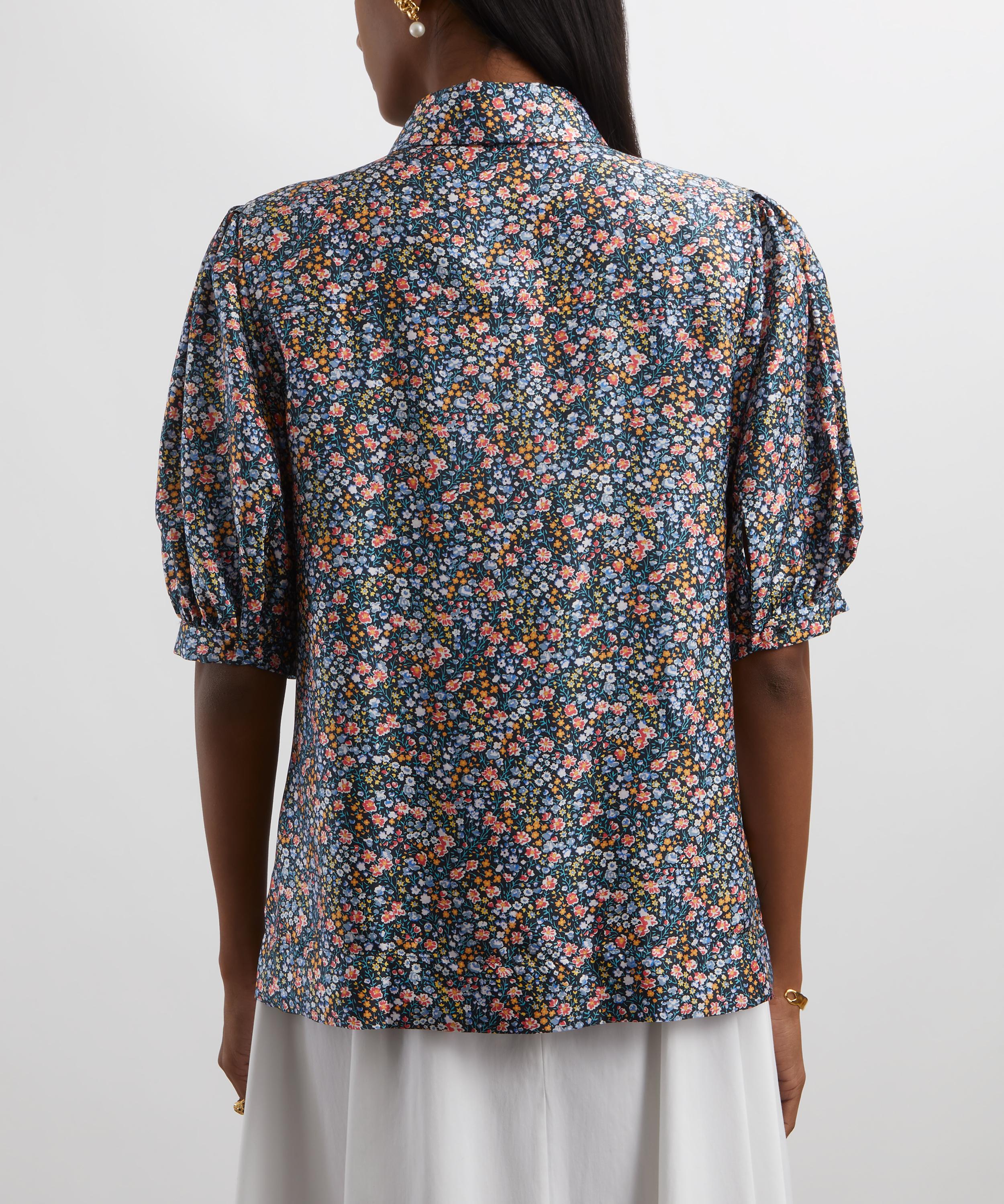 Liberty - Phoebe and Jo Silk Twill Puff Sleeve Shirt  image number 3