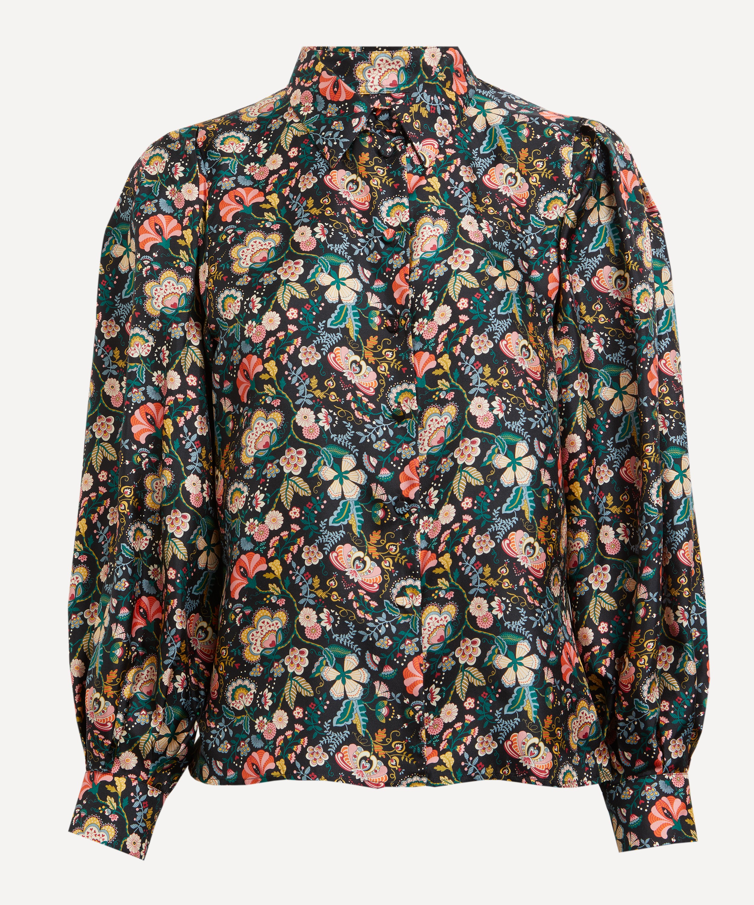 Liberty - Mabelle Hall Silk Twill Puff Sleeve Shirt  image number 0