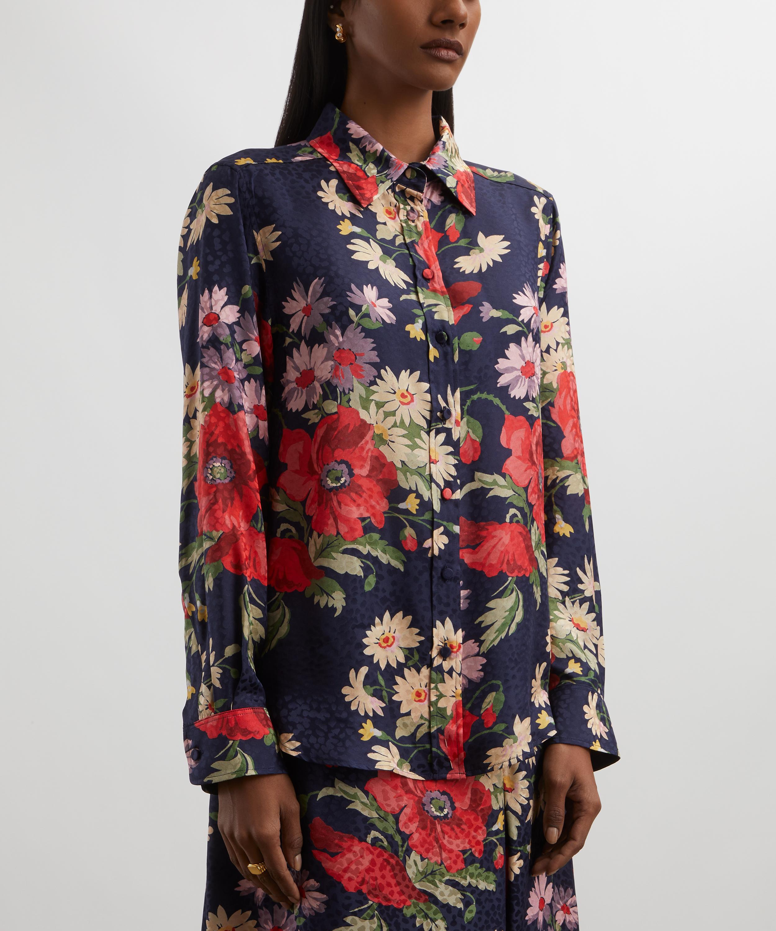 Liberty - Abelia Bouquet Taunton Jacquard Relaxed Shirt  image number 2